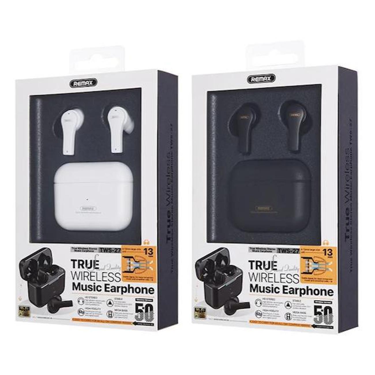 Наушники внутриканальные Bluetooth Remax TWS-27 White