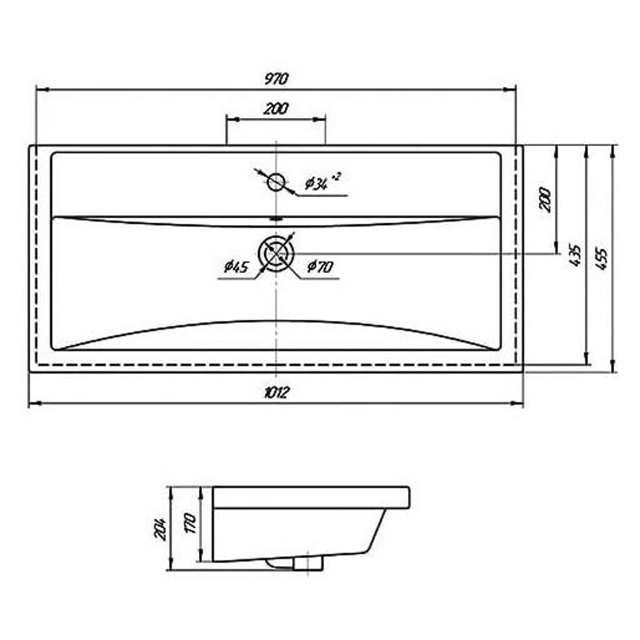 Раковина встраиваемая Kirovit 10000UF
