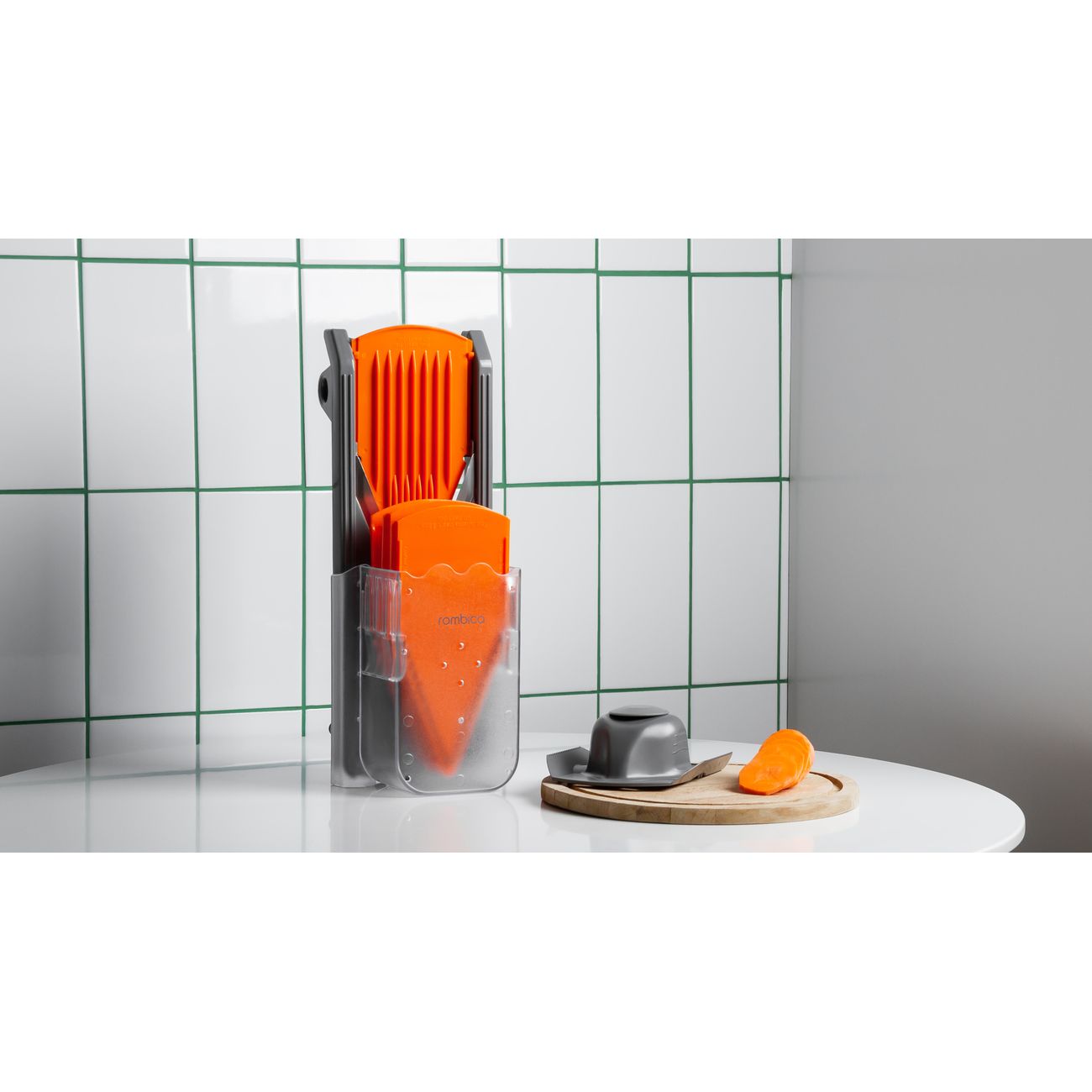 Терка Rombica myKitchen Grater SLC-002 серая/оранжевая