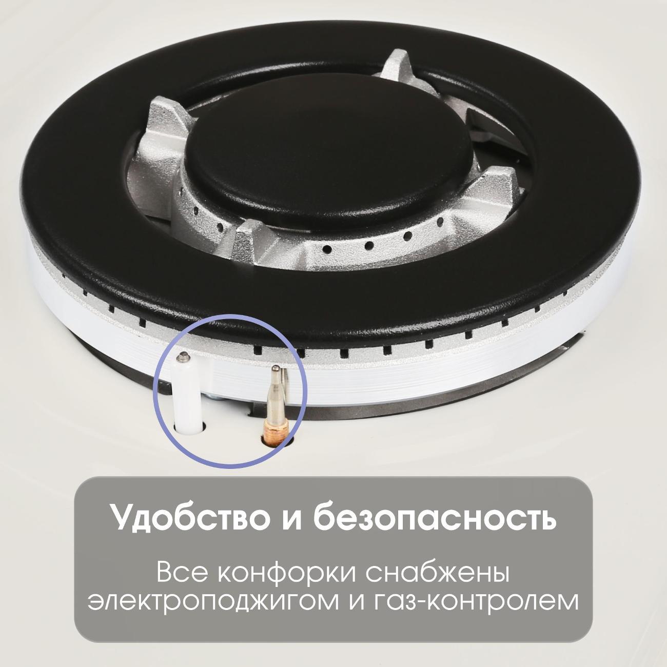 Встраиваемая газовая панель независимая Zigmund & Shtain GN 208.71 X