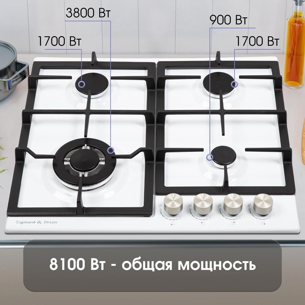 Встраиваемая газовая панель независимая Zigmund & Shtain G 14.6 W