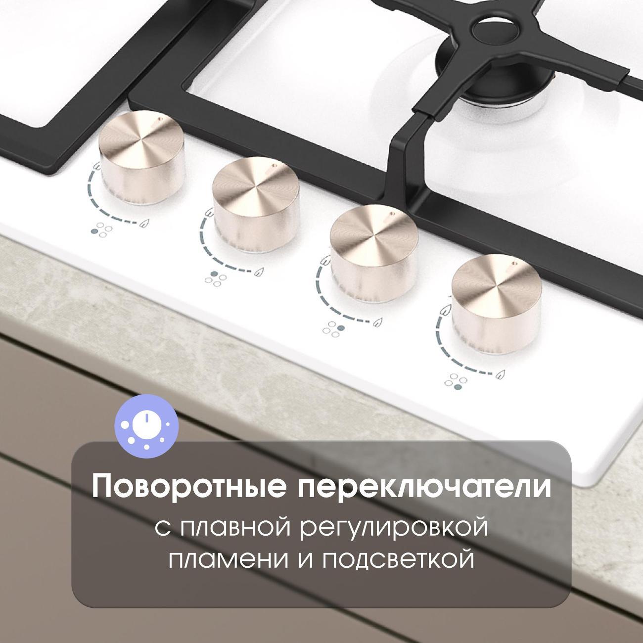 Встраиваемая газовая панель независимая Zigmund & Shtain G 14.6 W