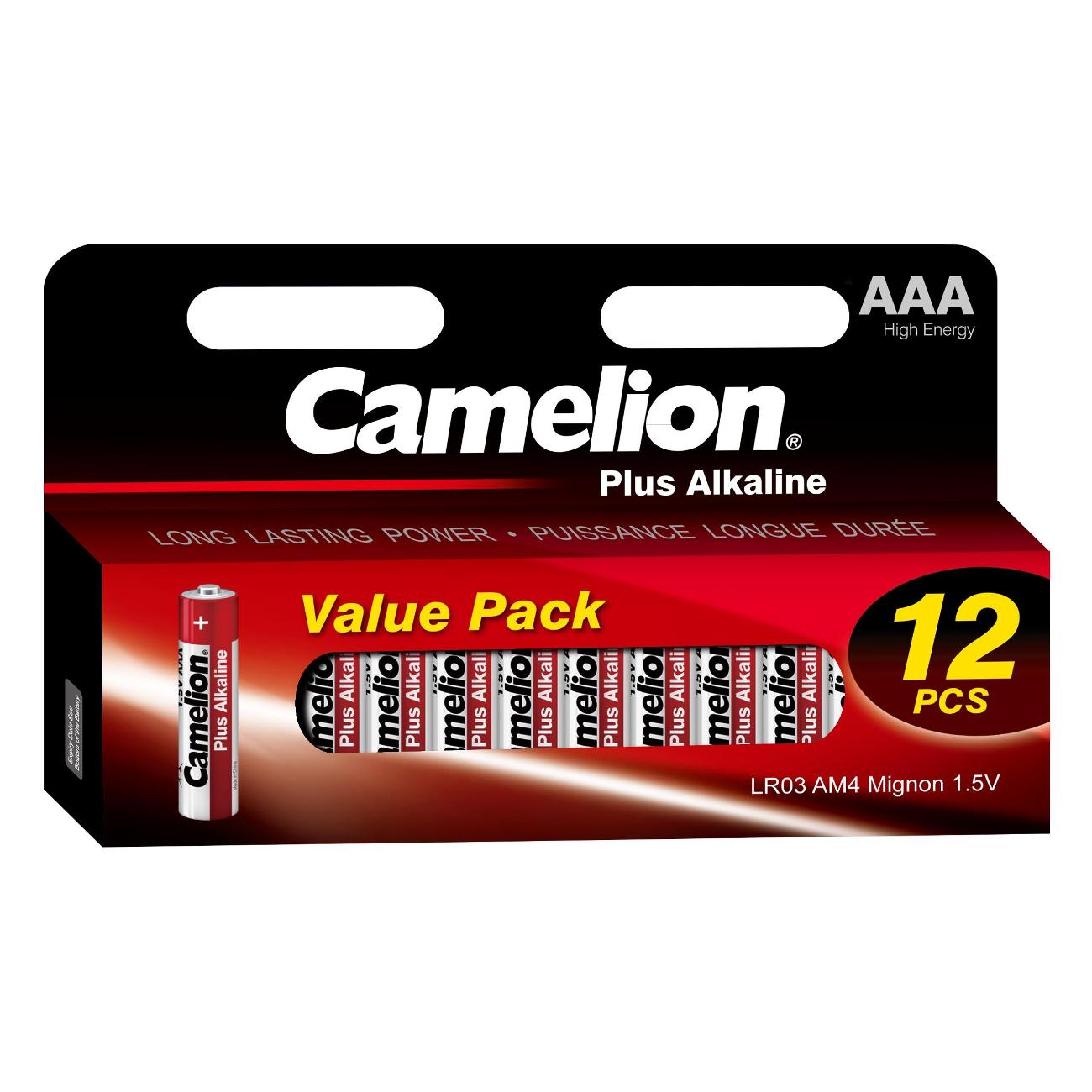 Батарейка алкалиновая (щелочная) Camelion LR03-HP12 фото