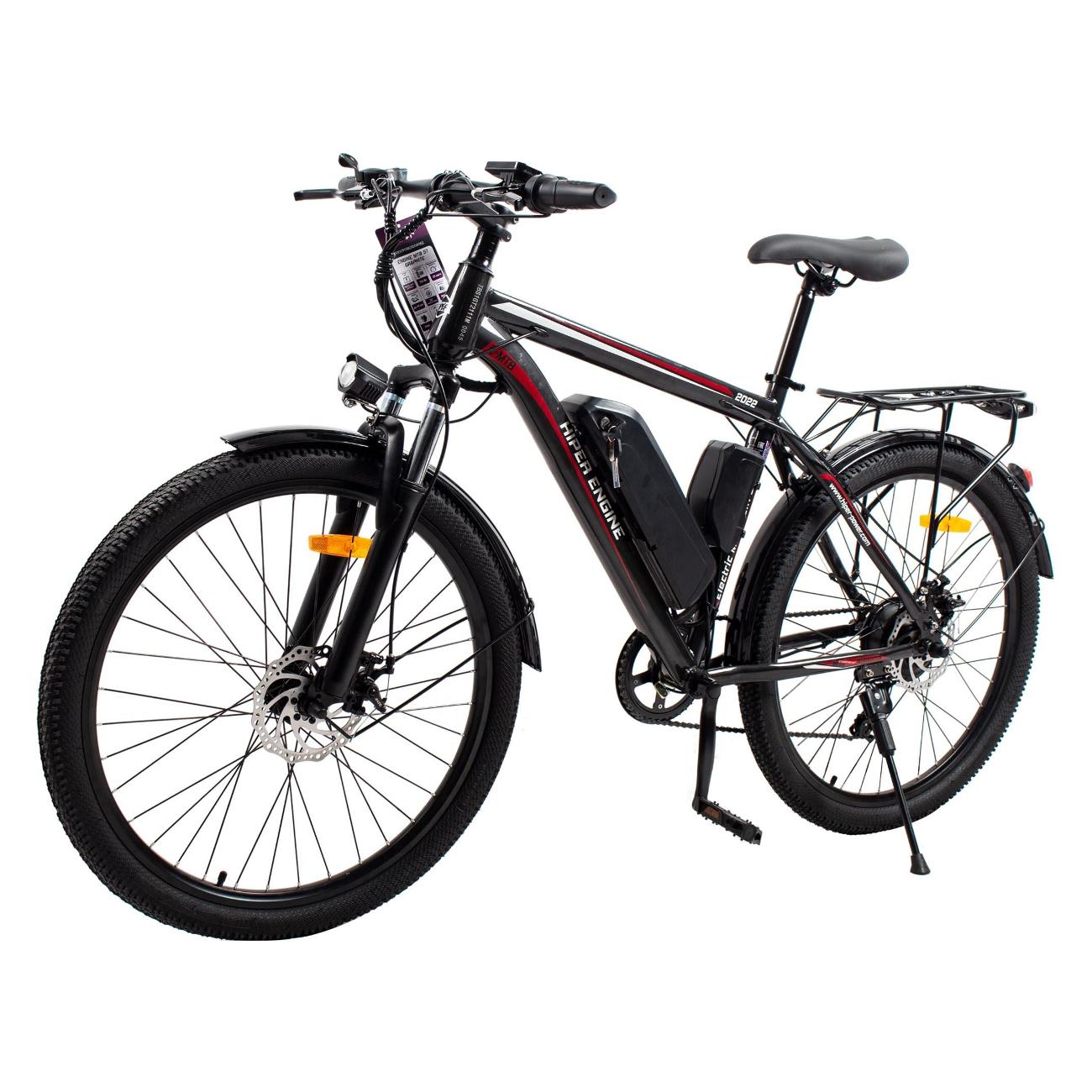 Электрический велосипед HIPER HE-MTB-S1 графитовый