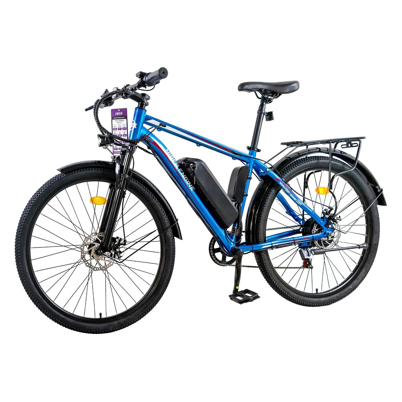Электрический велосипед HIPER HE-MTB-S1 полночный синий