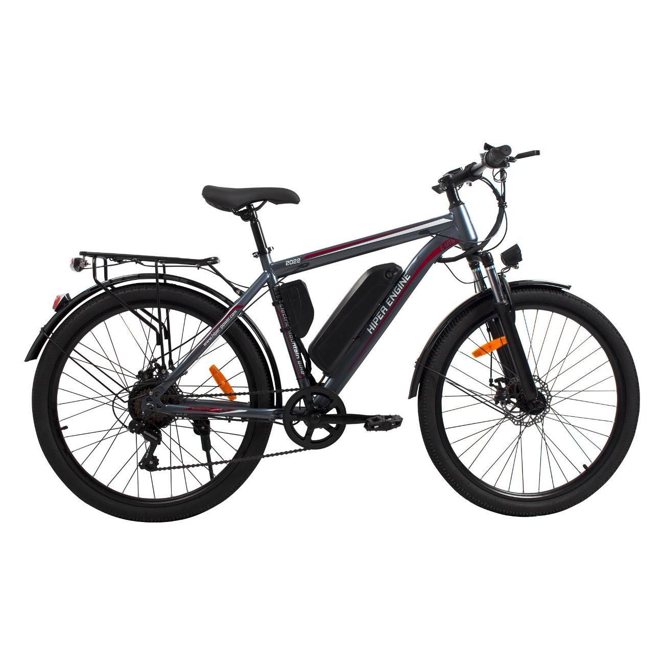 Электрический велосипед HIPER HE-MTB-S1 серый космос