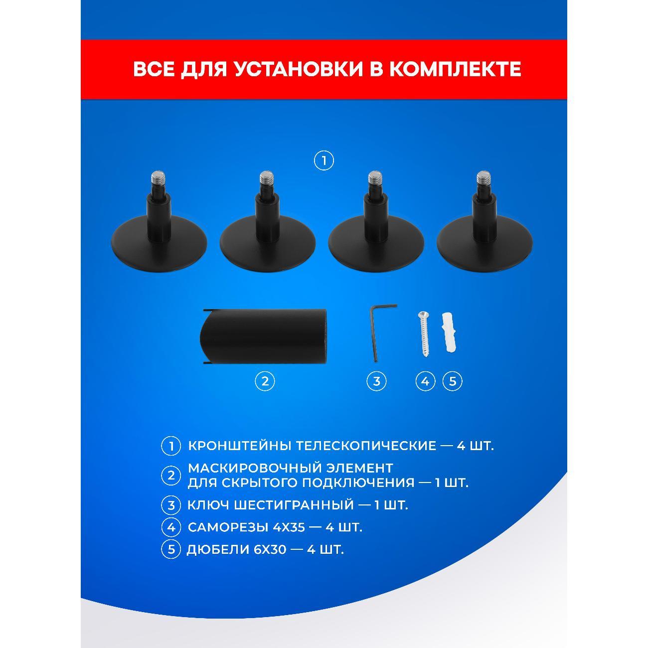 Полотенцесушитель электрический ENERGY Group ROUND 900*400 черный