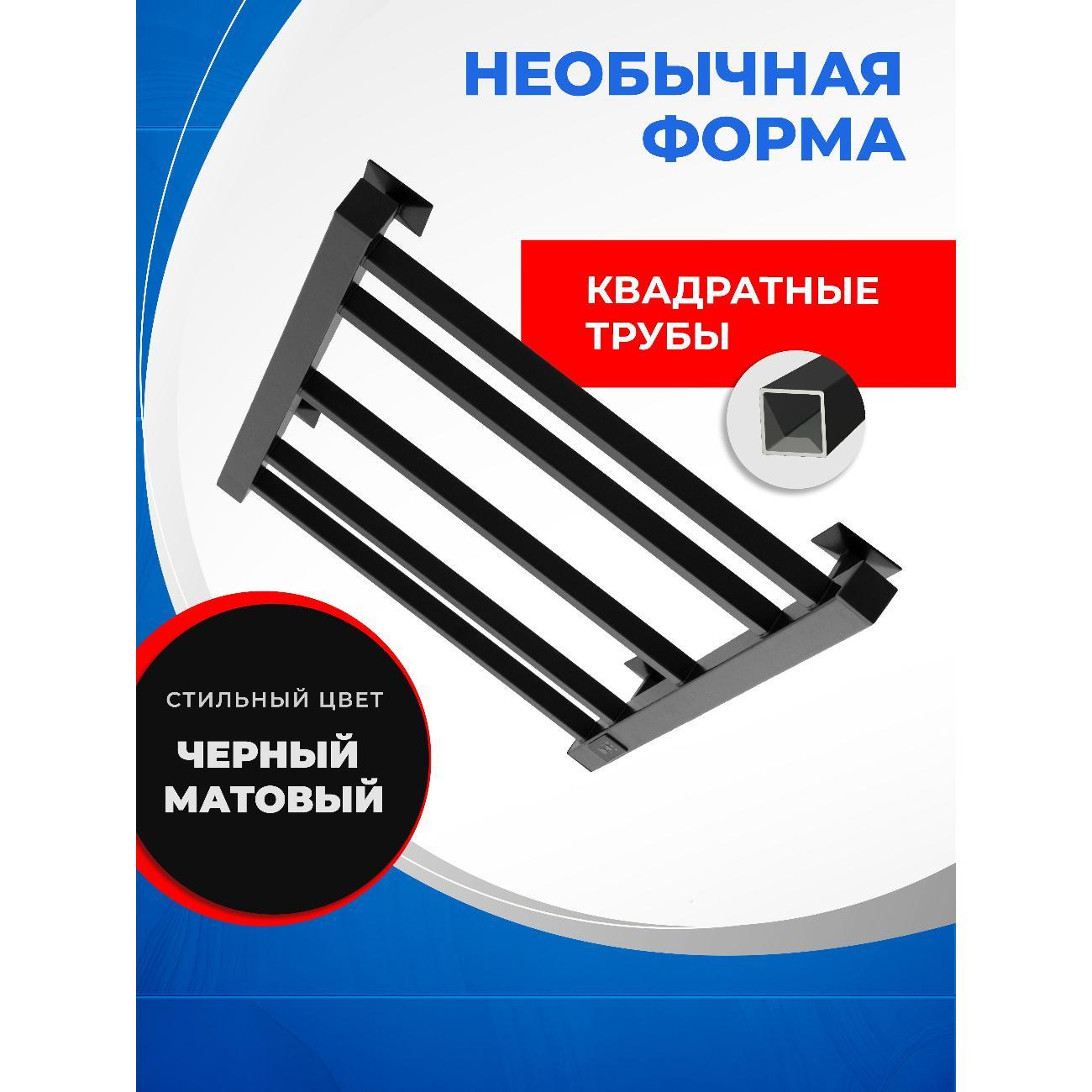 Полотенцесушитель электрический ENERGY Group CUBE 900*400 черный