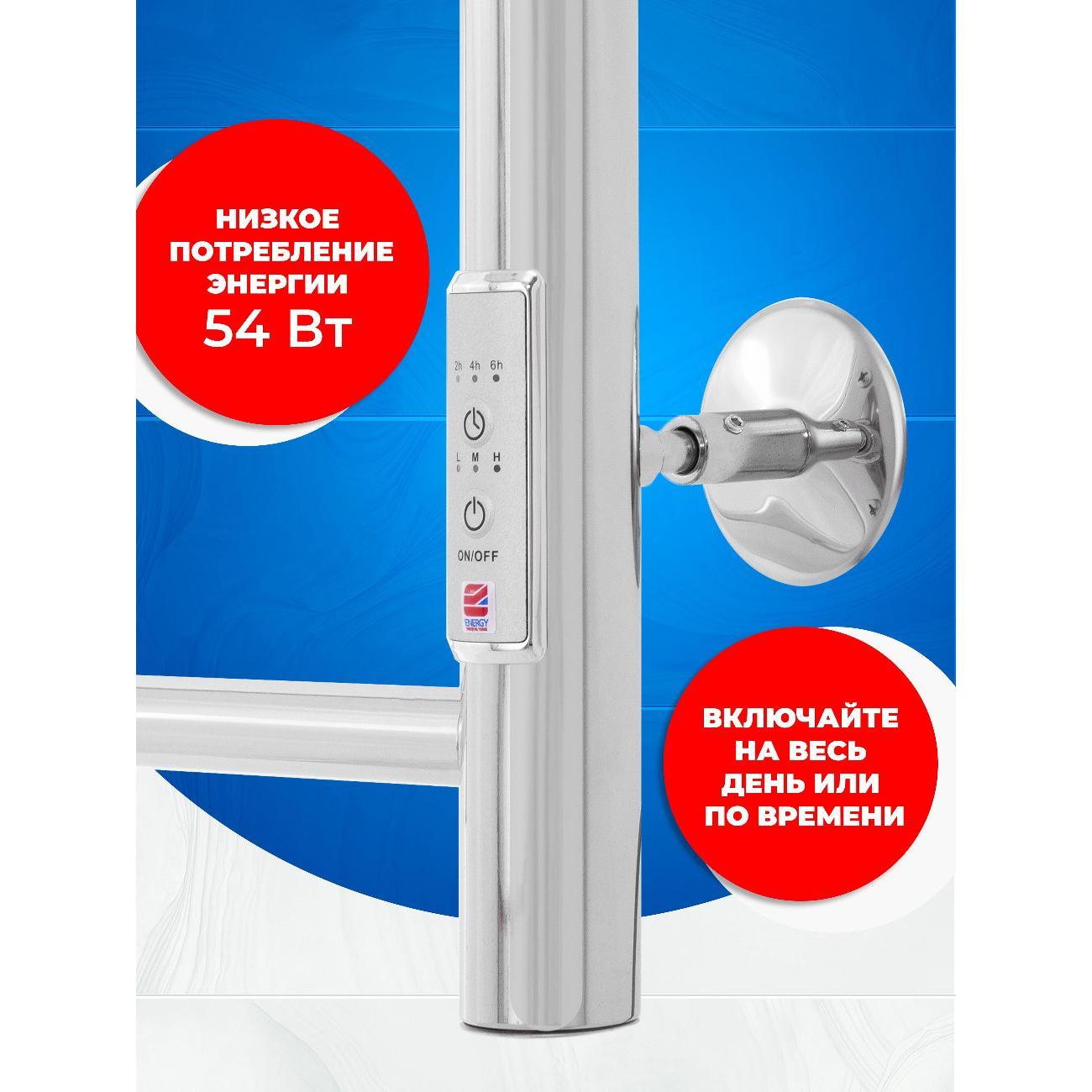 Полотенцесушитель электрический ENERGY Group ROUND 600*400 хром