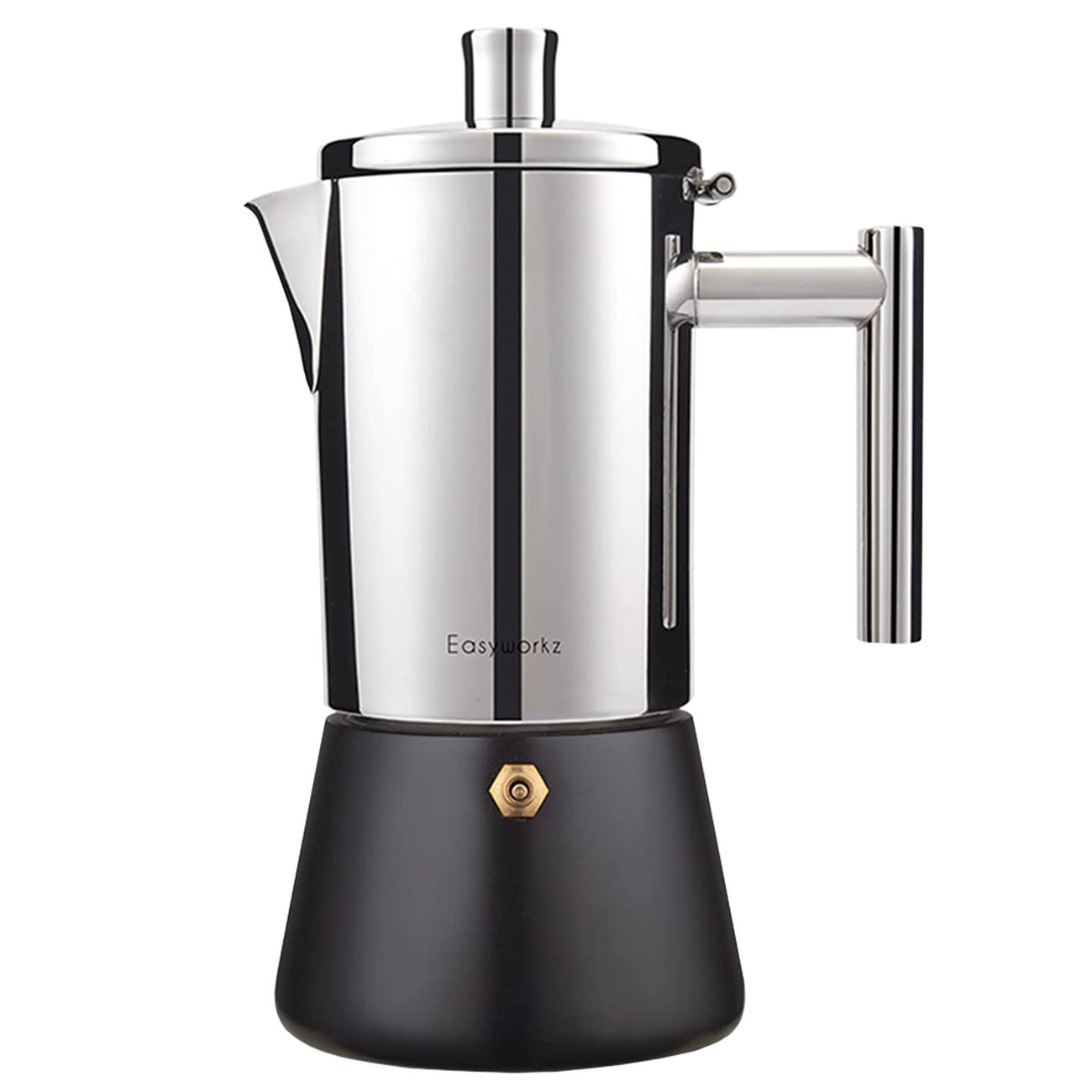 Кофеварка гейзерная для индукционной и газовой плиты HILZZ Diego Bl черный металлик