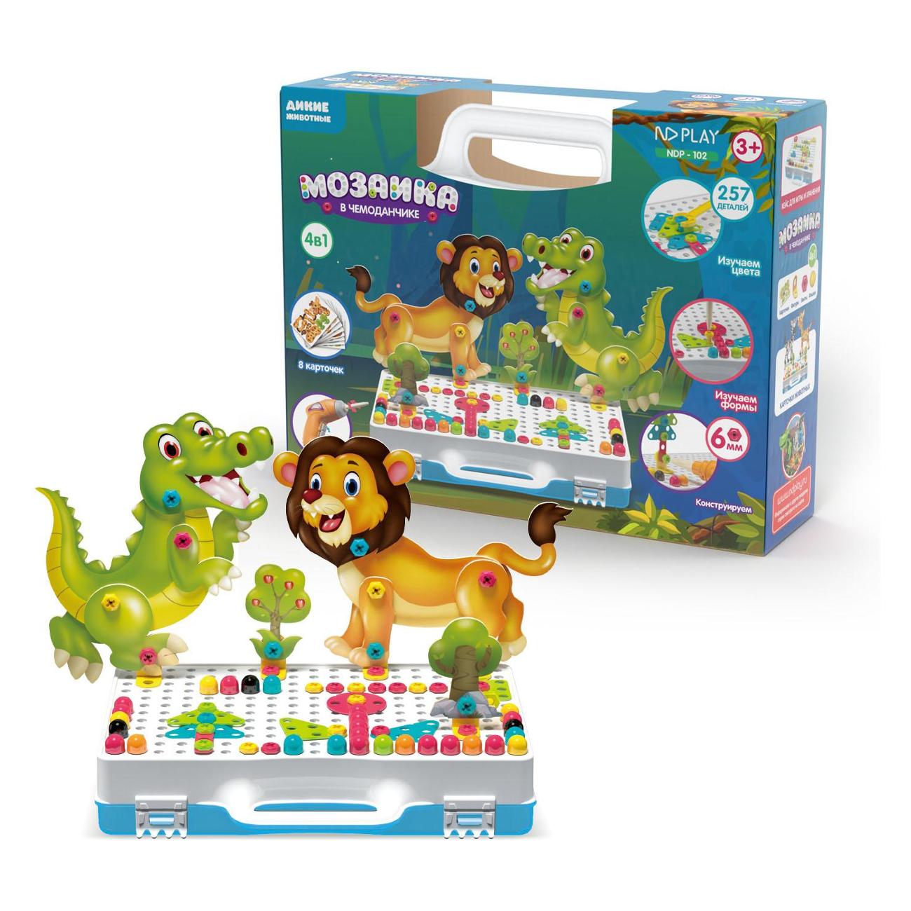 Электронный конструктор ND Play Мозаика в чемоданчике 4 в 1 NDP-102