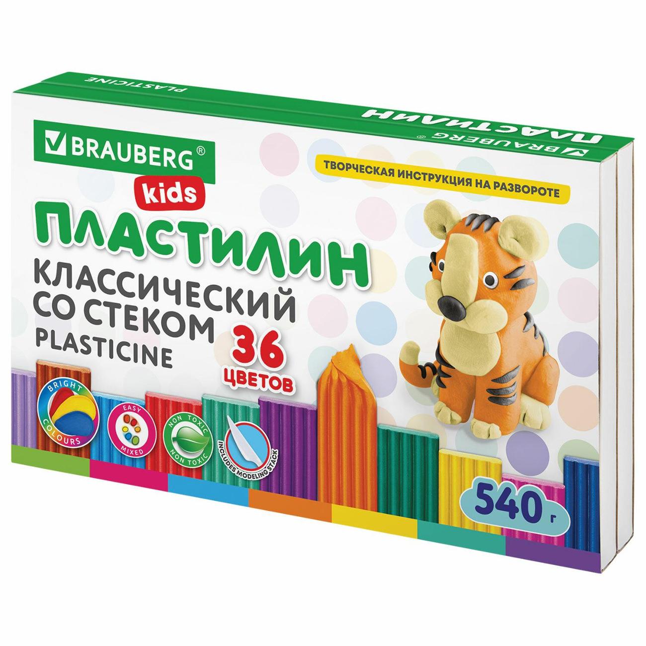 Пластилин Brauberg 106678 36 цветов