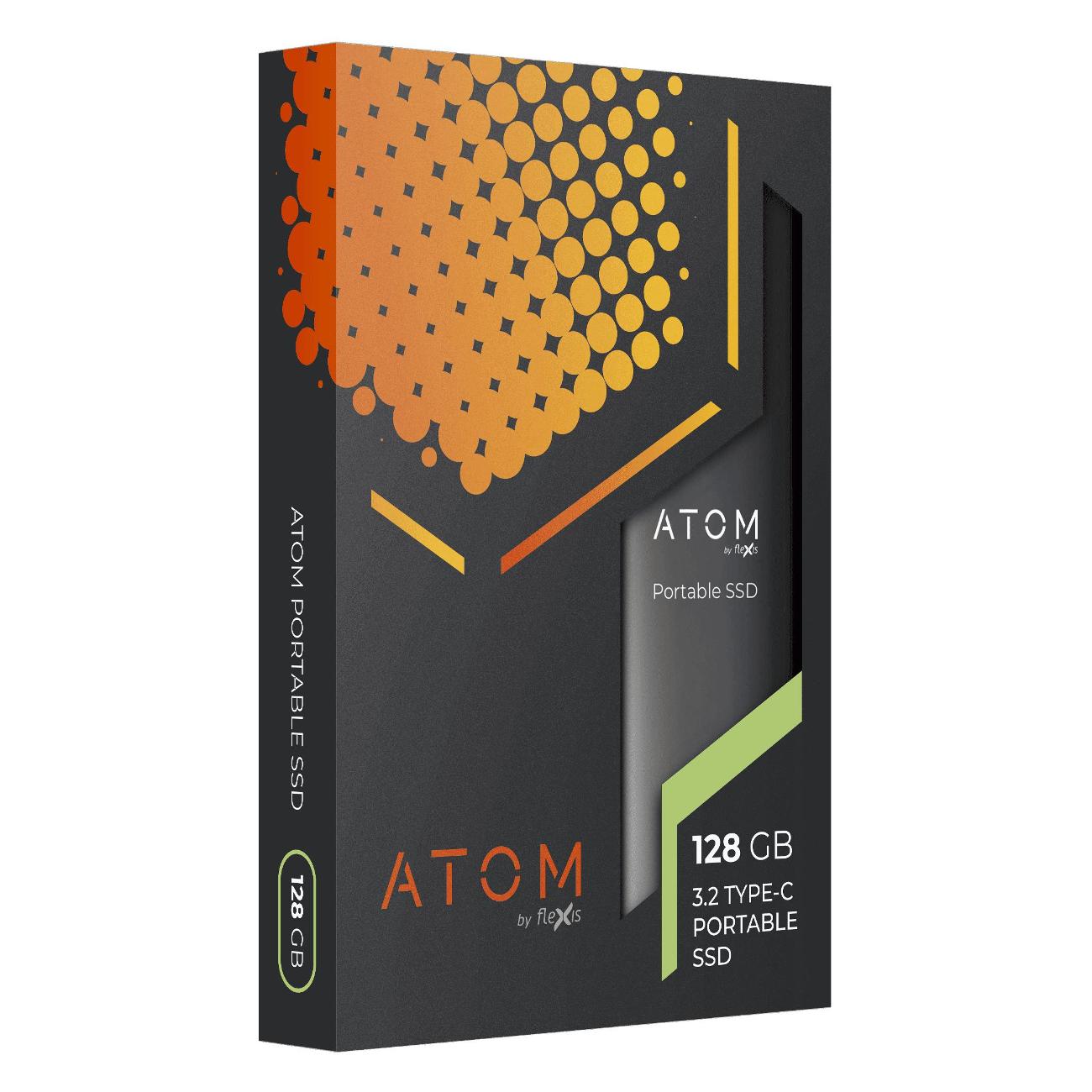 Внешний диск SSD Atom 128GB AEXSSD128GSG USB3.2 Type-C Space Gray