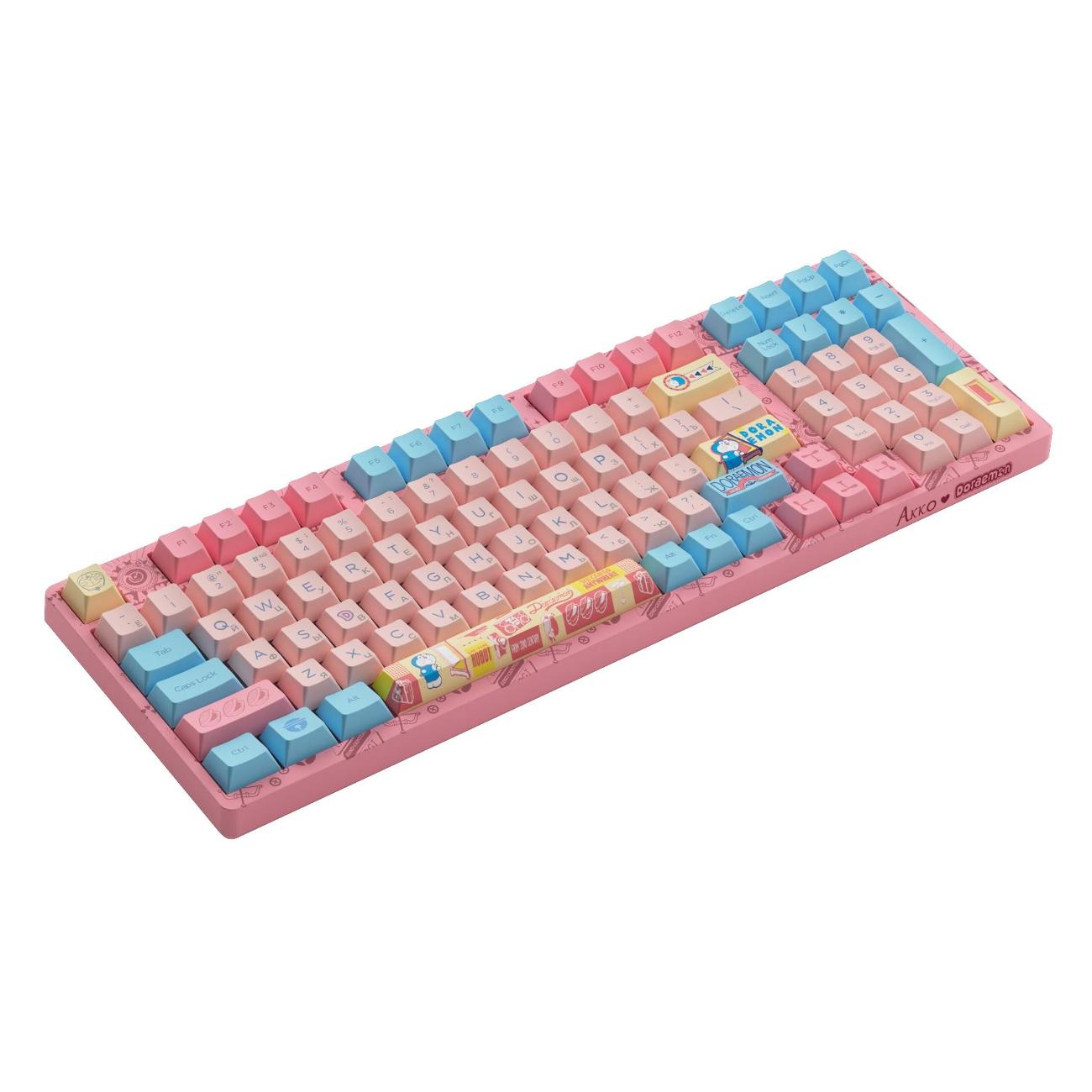 Игровая клавиатура Akko 3098B Doraemon Macaron CS Jelly Pink Switch