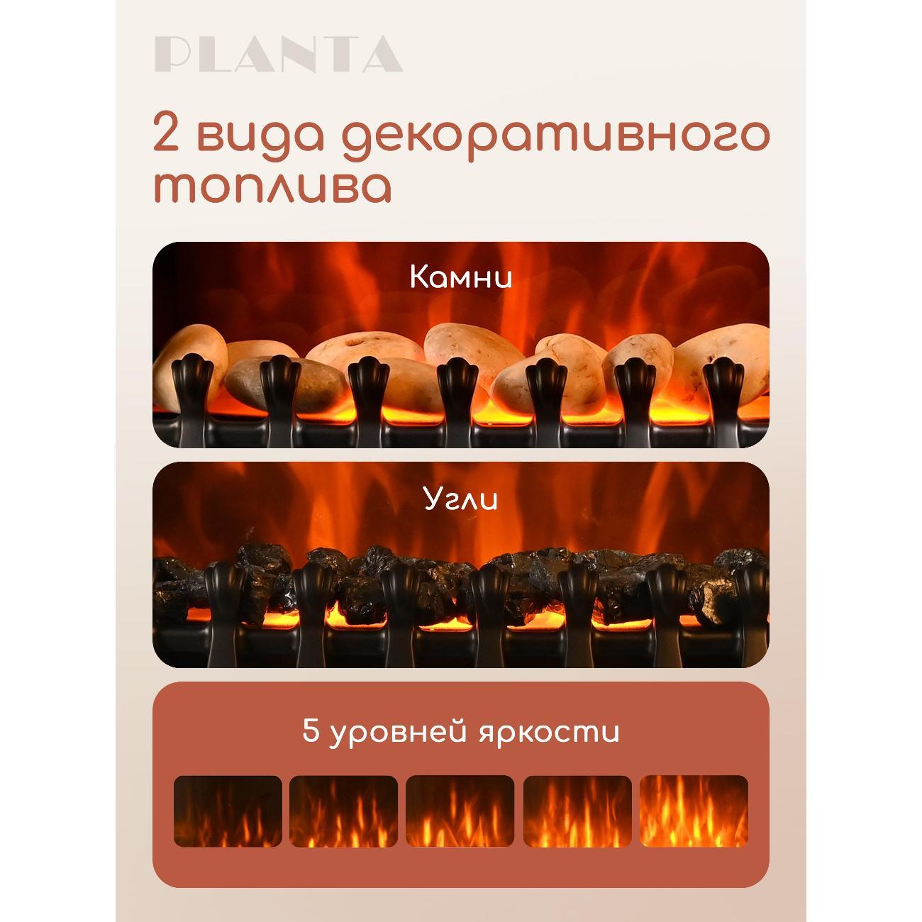 Камин электрический Planta PFP-FS400-black