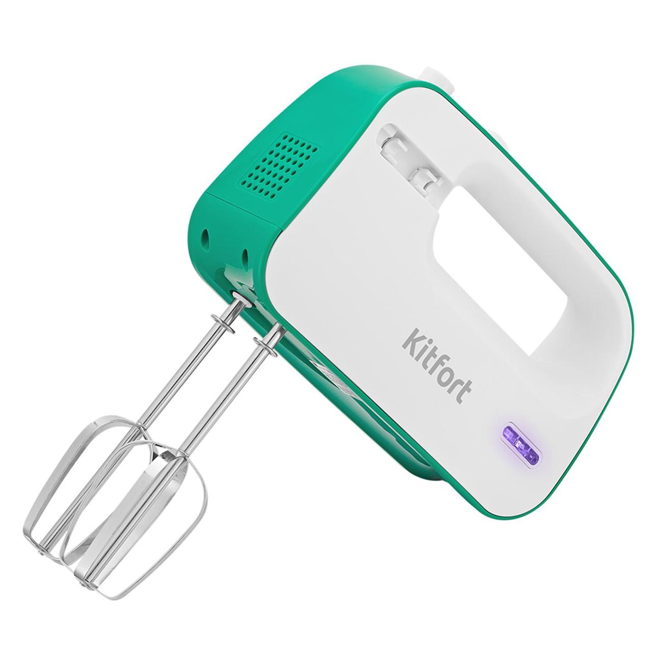 Беспроводной миксер Kitfort КТ-3418-2 бело-зеленый