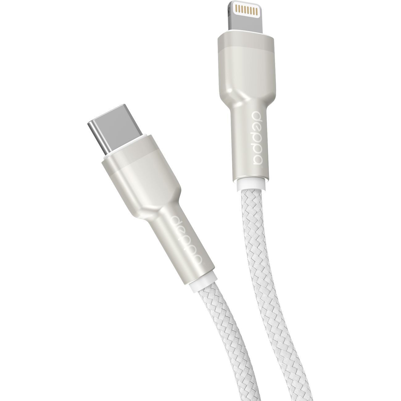Дата-кабель Deppa Elite USB-C-Lightning 1м белый (72509) фото