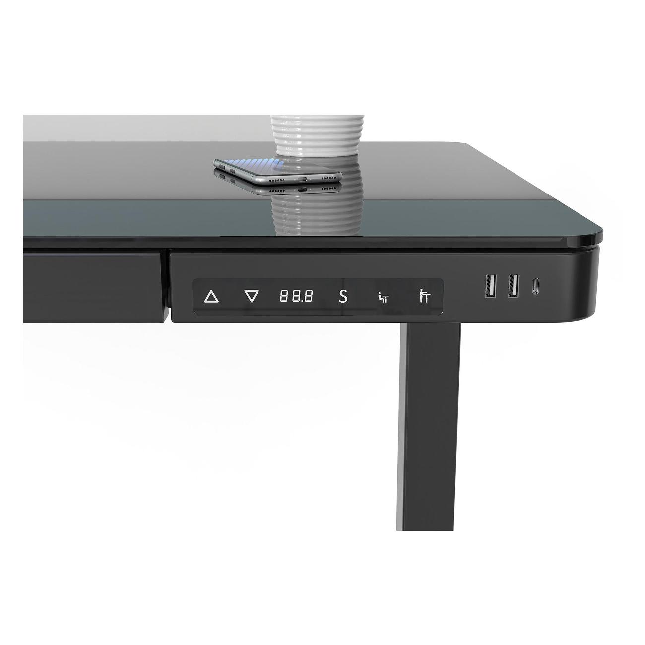 Стол компьютерный Cactus CS-EGD-BBK