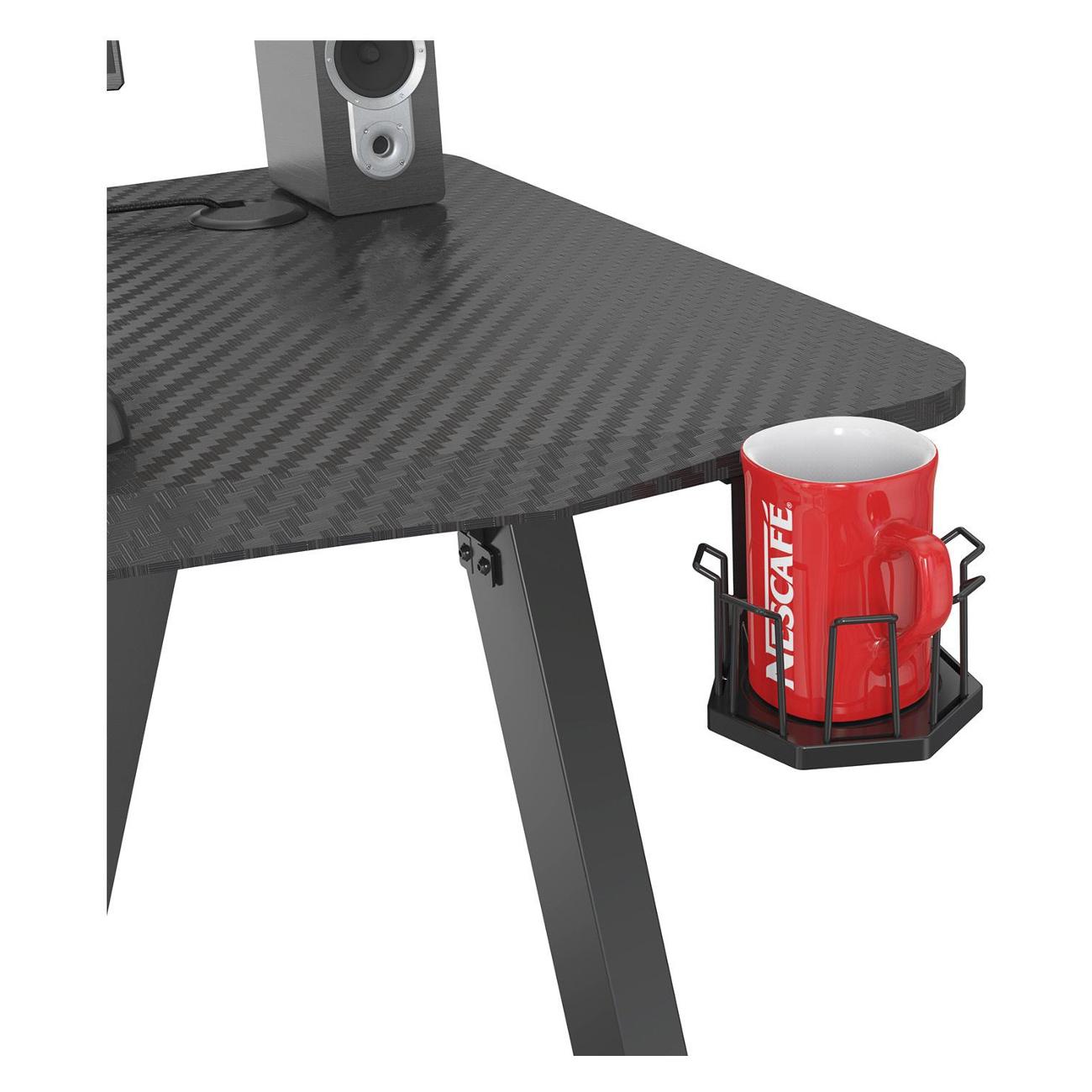 Стол компьютерный игровой Cactus CS-GTZ-BKSL-CARBON