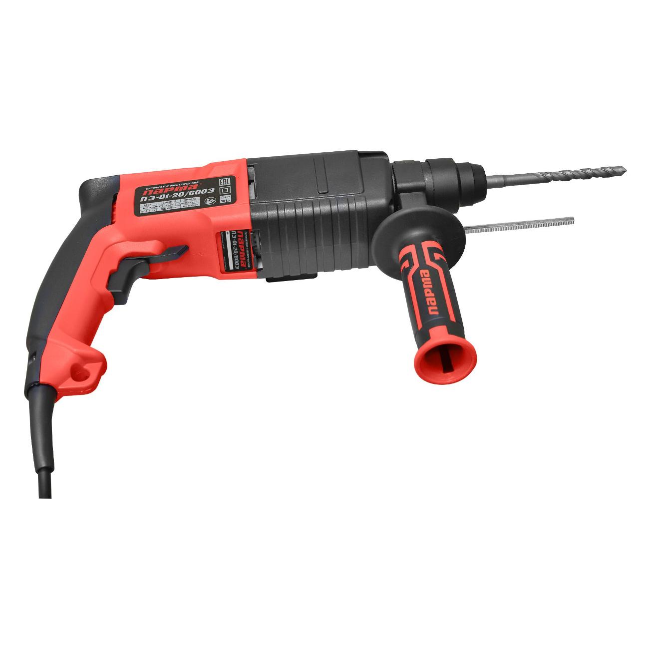 Перфоратор Парма ПЭ-01-20/600Э черный/красный