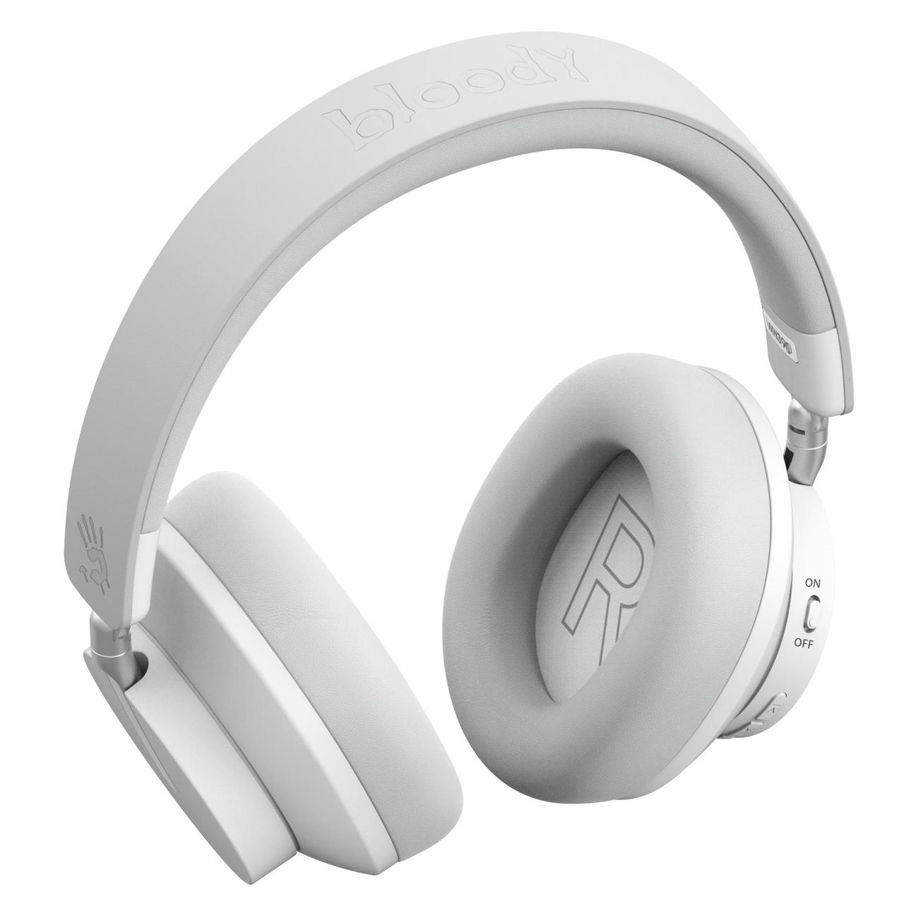 Игровые наушники A4Tech Bloody MH390 белый