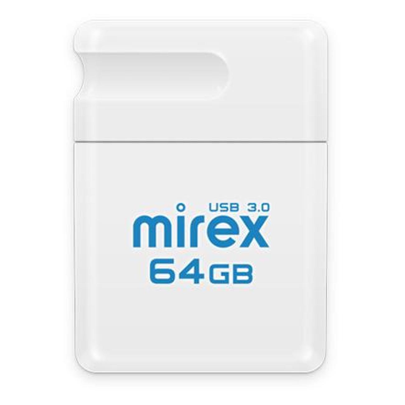 Флэш диск USB Mirex MINCA 64GB USB3.0 WHITE