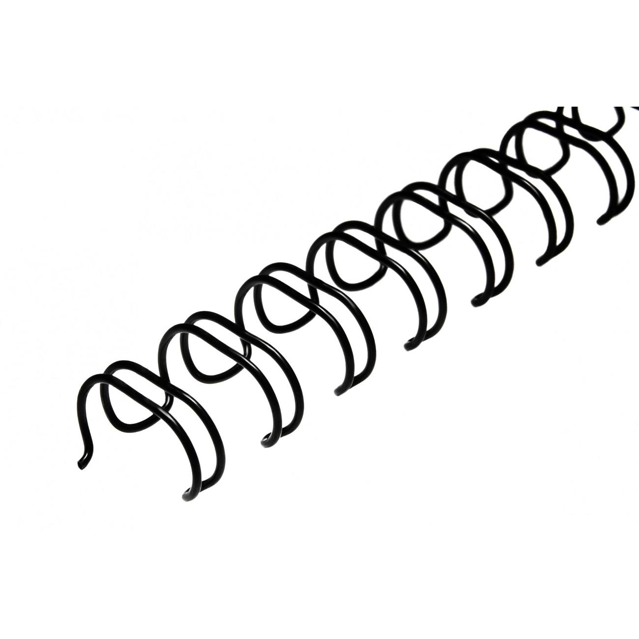 Пружина металлическая для переплета РеалИСТ А4, 6,4 мм (1/4"), черные, 100 шт.