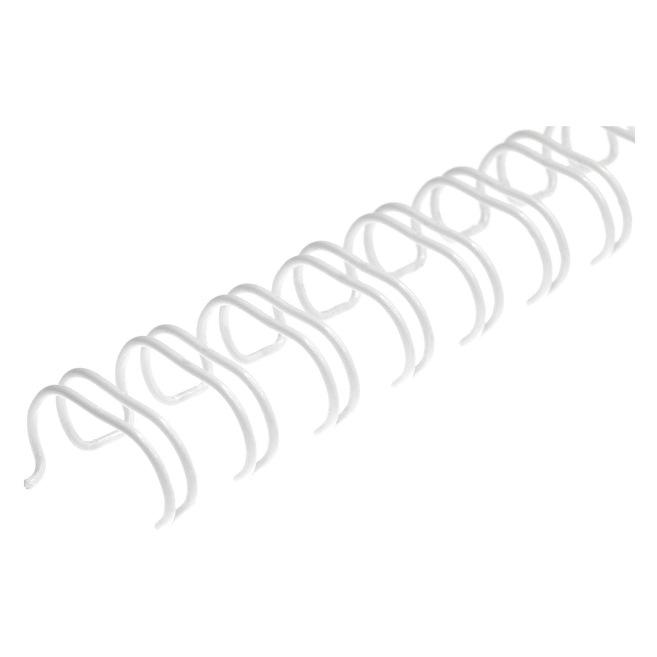Пружина металлическая для переплета РеалИСТ А4, 9,5 мм (3/8"), белые, 100 шт.