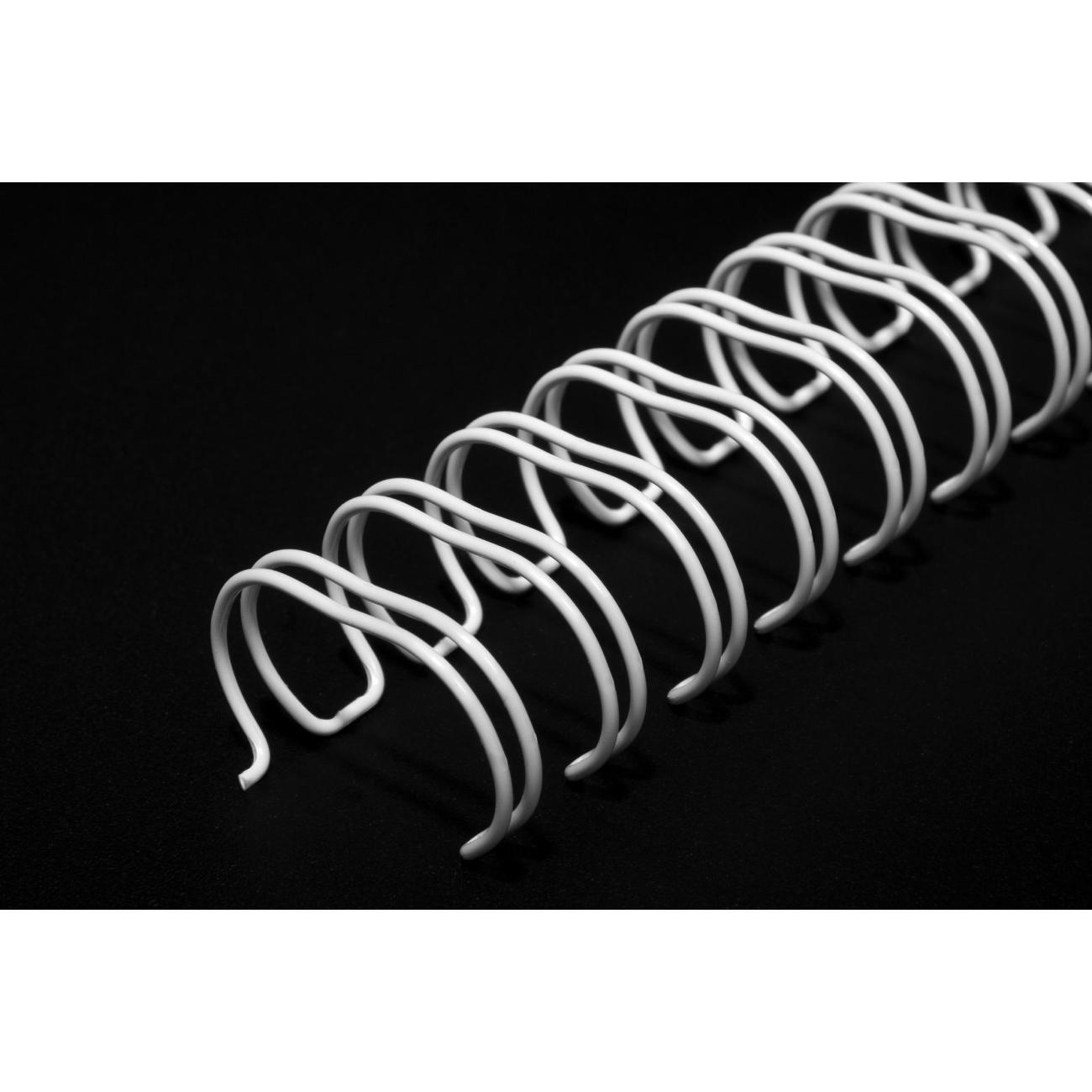 Пружина металлическая для переплета РеалИСТ А4, 11,1 мм (7/16"), белые, 100 шт.