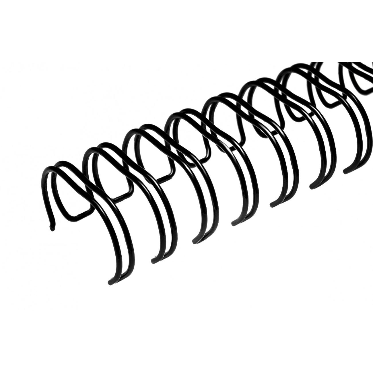 Пружина металлическая для переплета РеалИСТ А4, 11,1 мм (7/16"), черные, 100 шт.