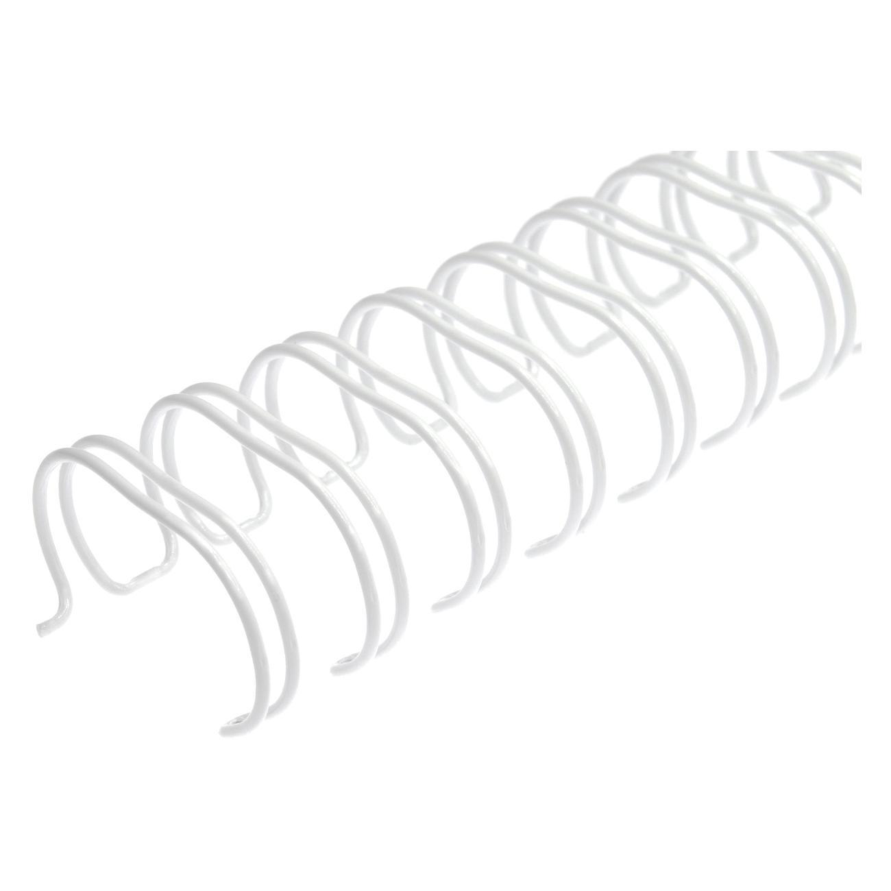 Пружина металлическая для переплета РеалИСТ А4, 14,3 мм (9/16"), белые, 100 шт.