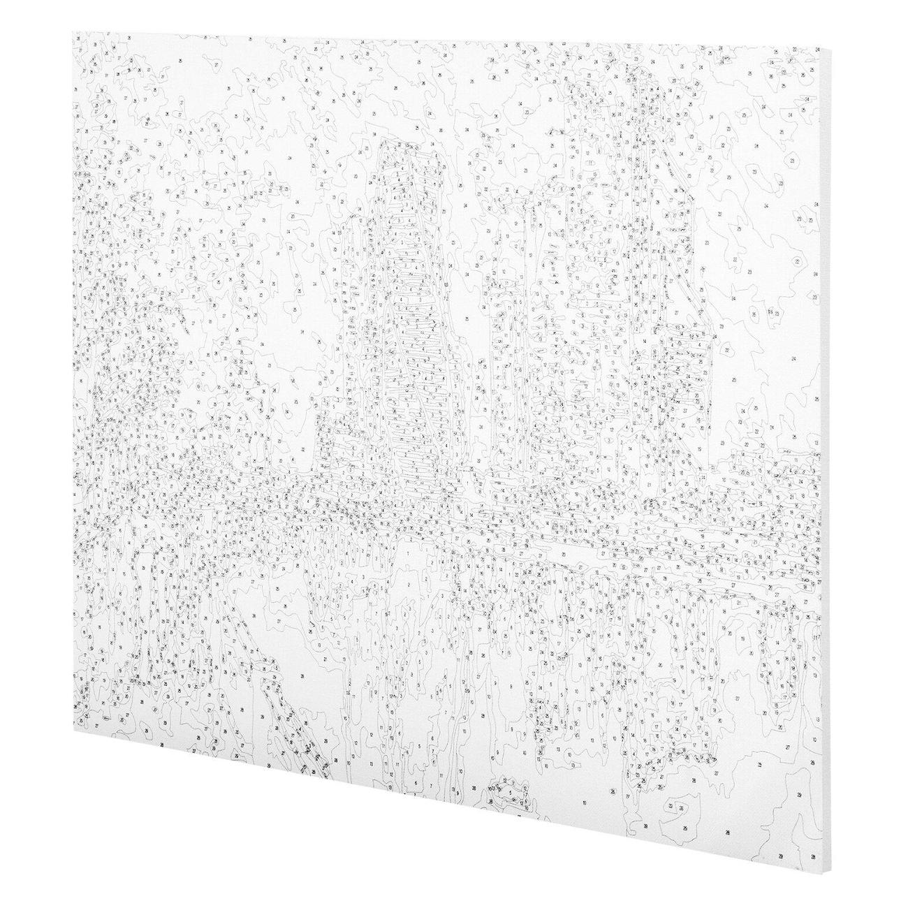 Картина по номерам Остров сокровищ 662890 "Магия неоновых огней. Москва-сити"