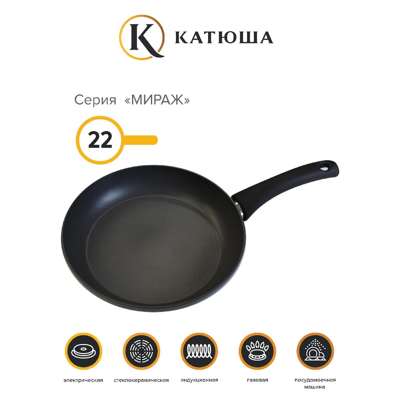 Сковорода Катюша 79010-220-13 22 см