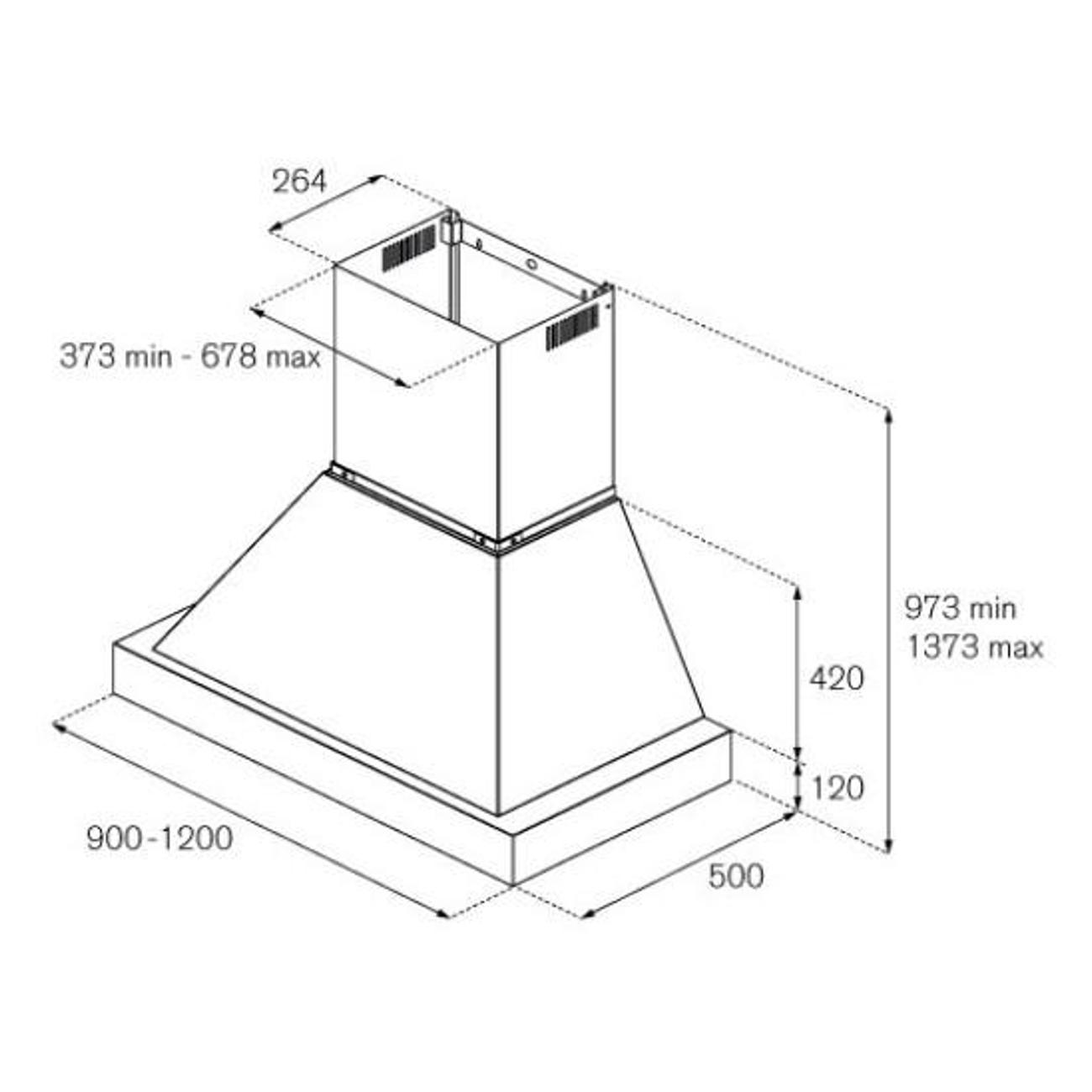 Вытяжка Bertazzoni K120HERTX