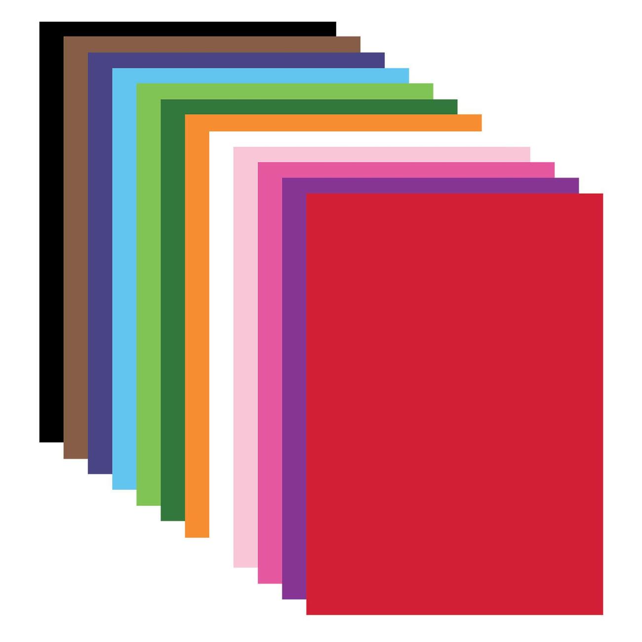 Цветная бумага А4 Brauberg 124744