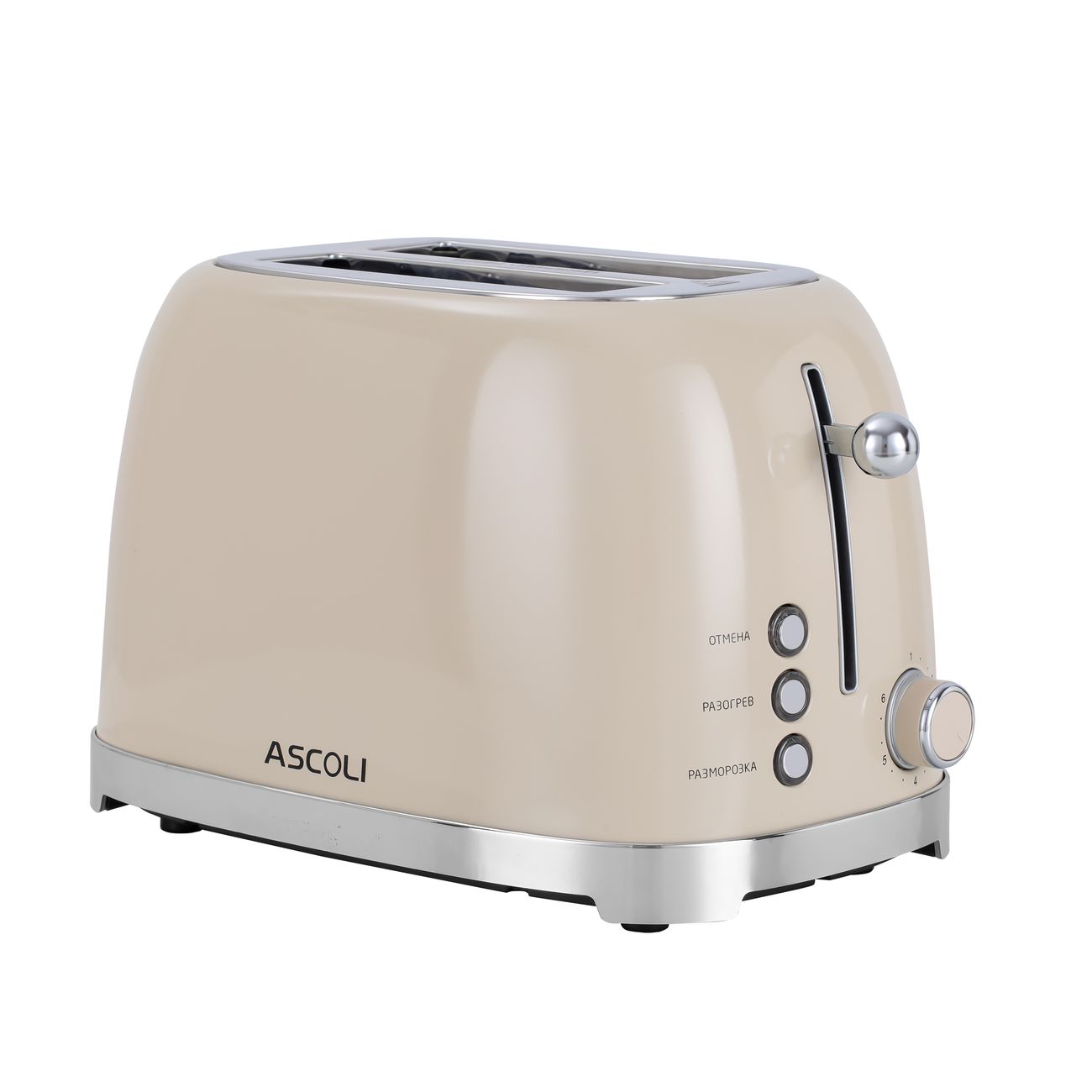 Тостер Ascoli AT-330CC бежевый фото