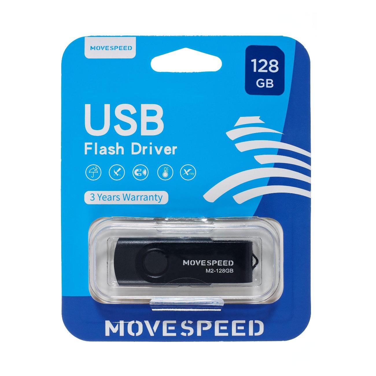Флэш диск USB MOVESPEED Move Speed M2 128GB USB3.0 черный