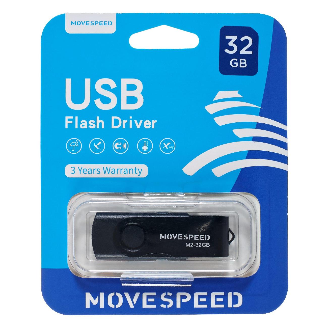 Флэш диск USB MOVESPEED Move Speed M2 32GB USB3.0 черный