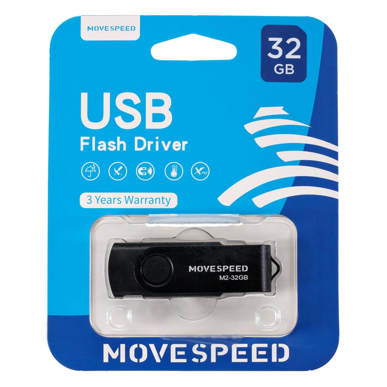 Флэш диск USB MOVESPEED Move Speed M2 32GB USB2.0 черный