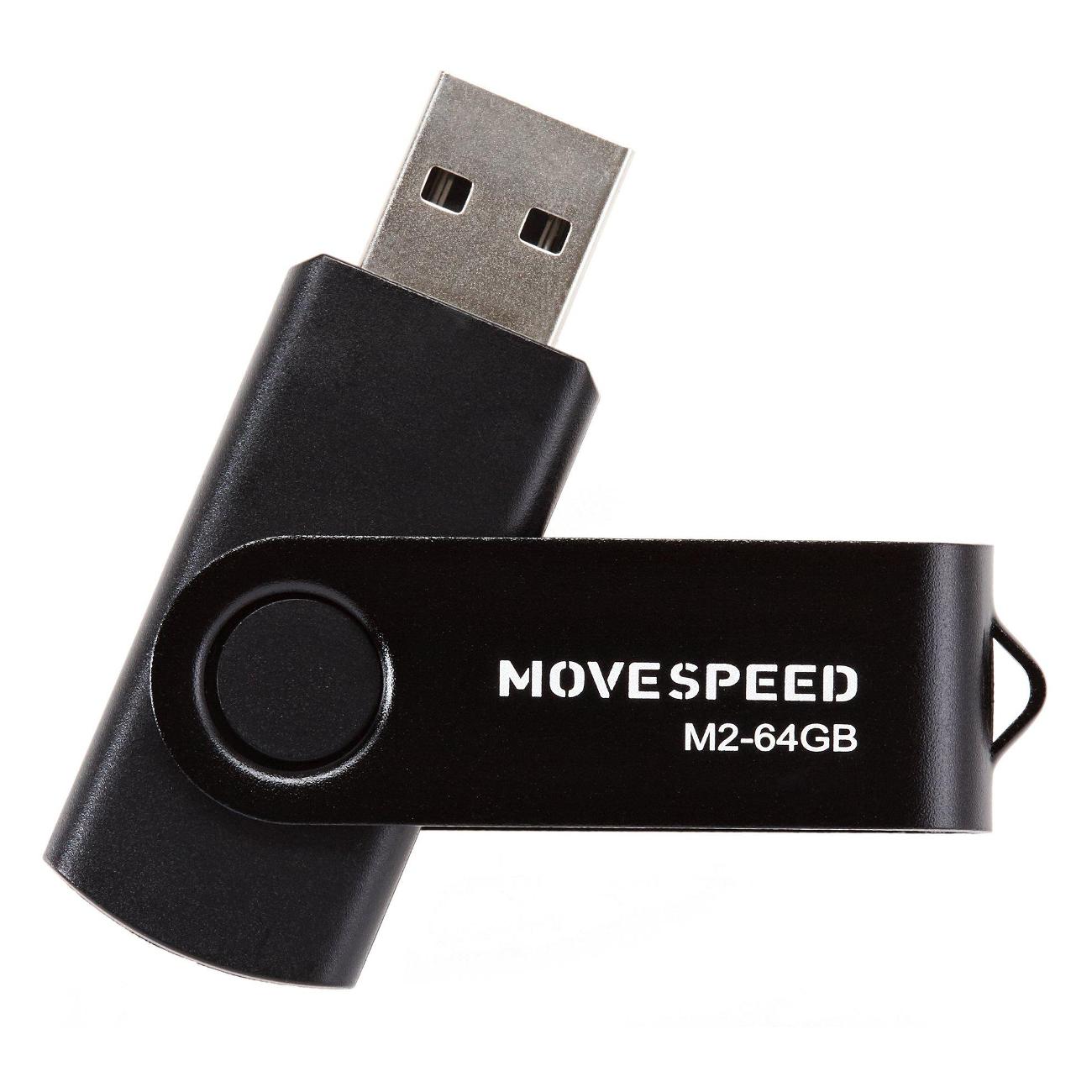 Флэш диск USB MOVESPEED Move Speed M2 64GB USB2.0 черный
