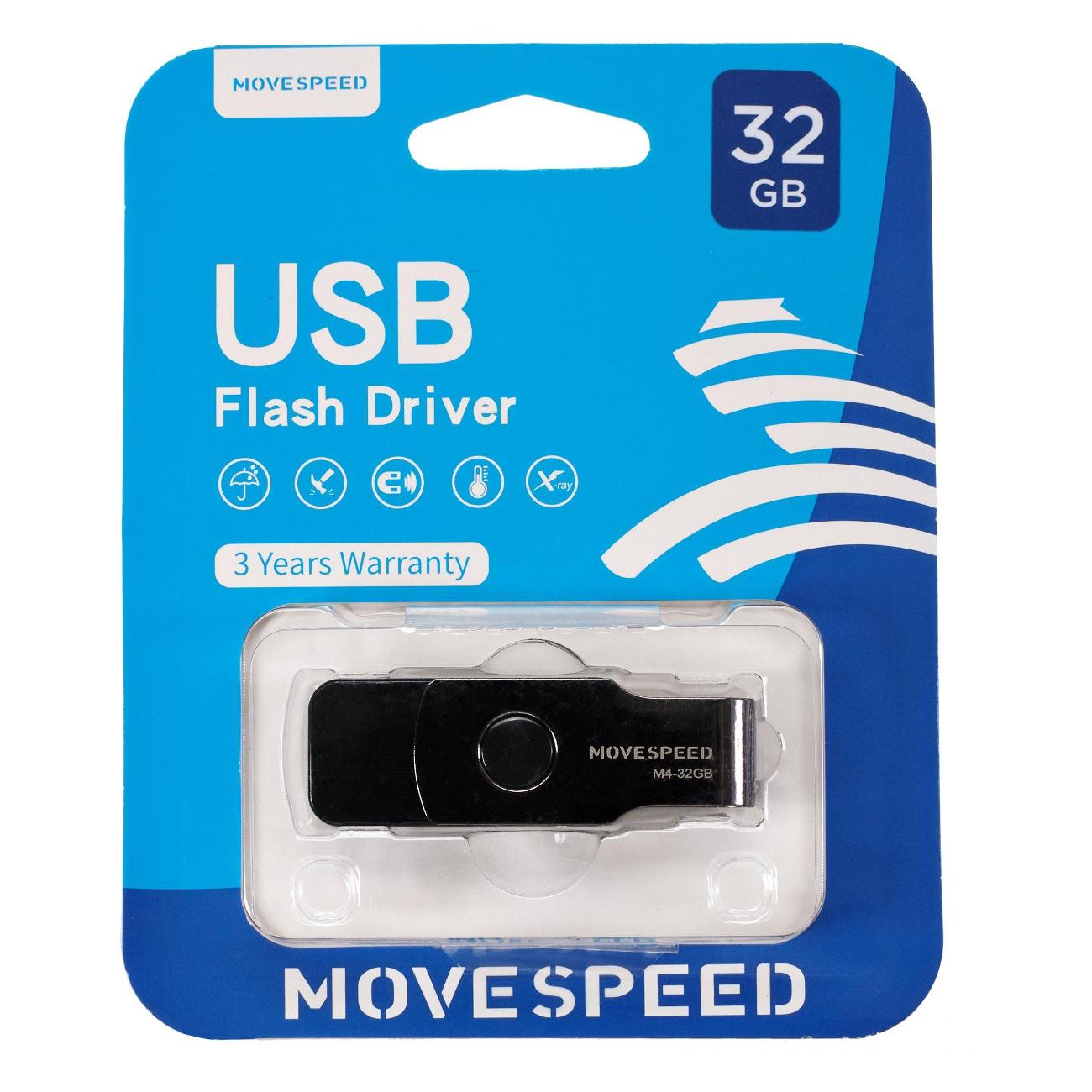 Флэш диск USB MOVESPEED Move Speed M4 32GB USB2.0 черный