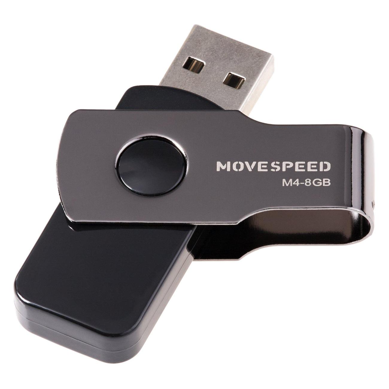 Флэш диск USB MOVESPEED Move Speed M4 8GB USB2.0 черный