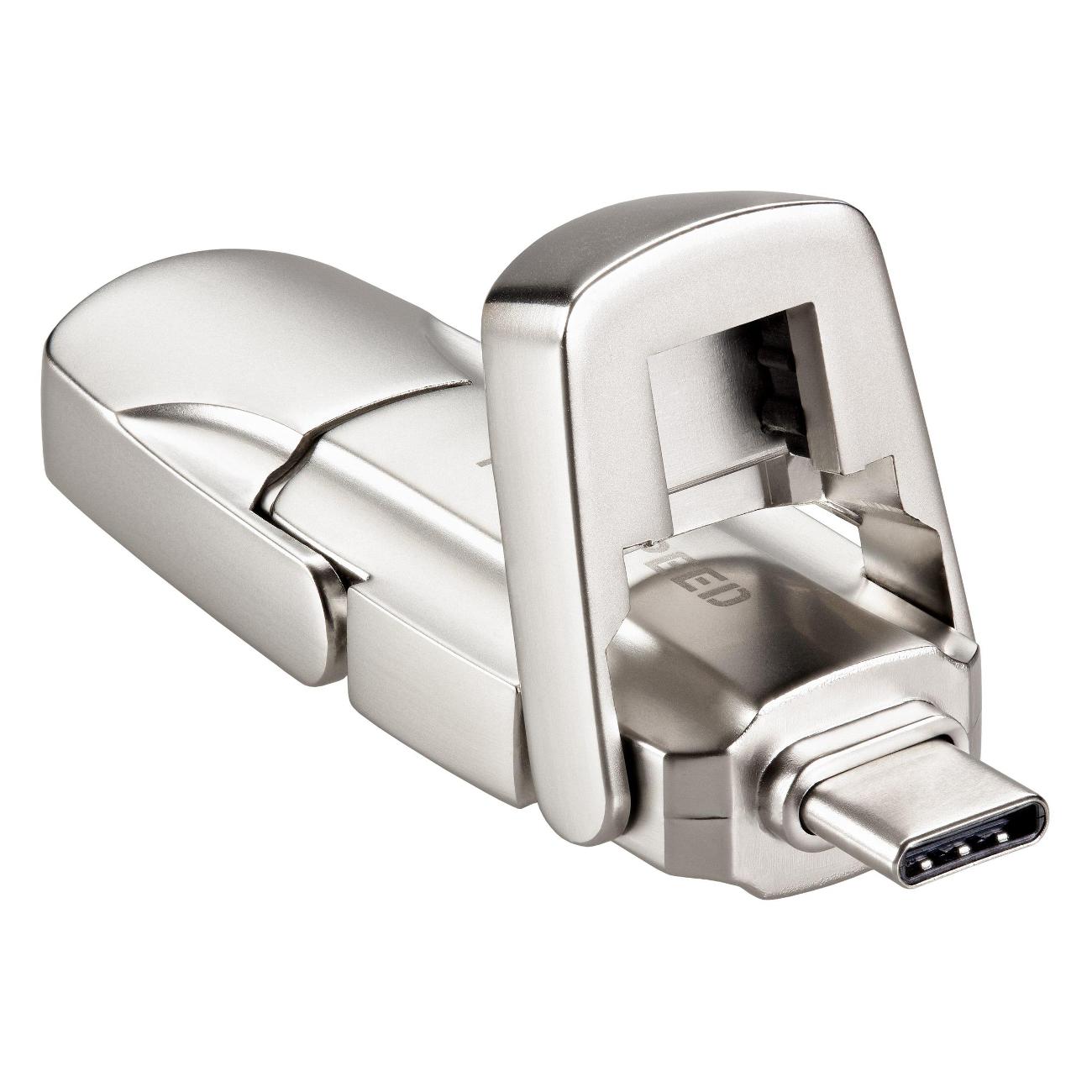 Флэш диск USB MOVESPEED USB3.2/Type-C 128GB YSUYV-128GSN Silver