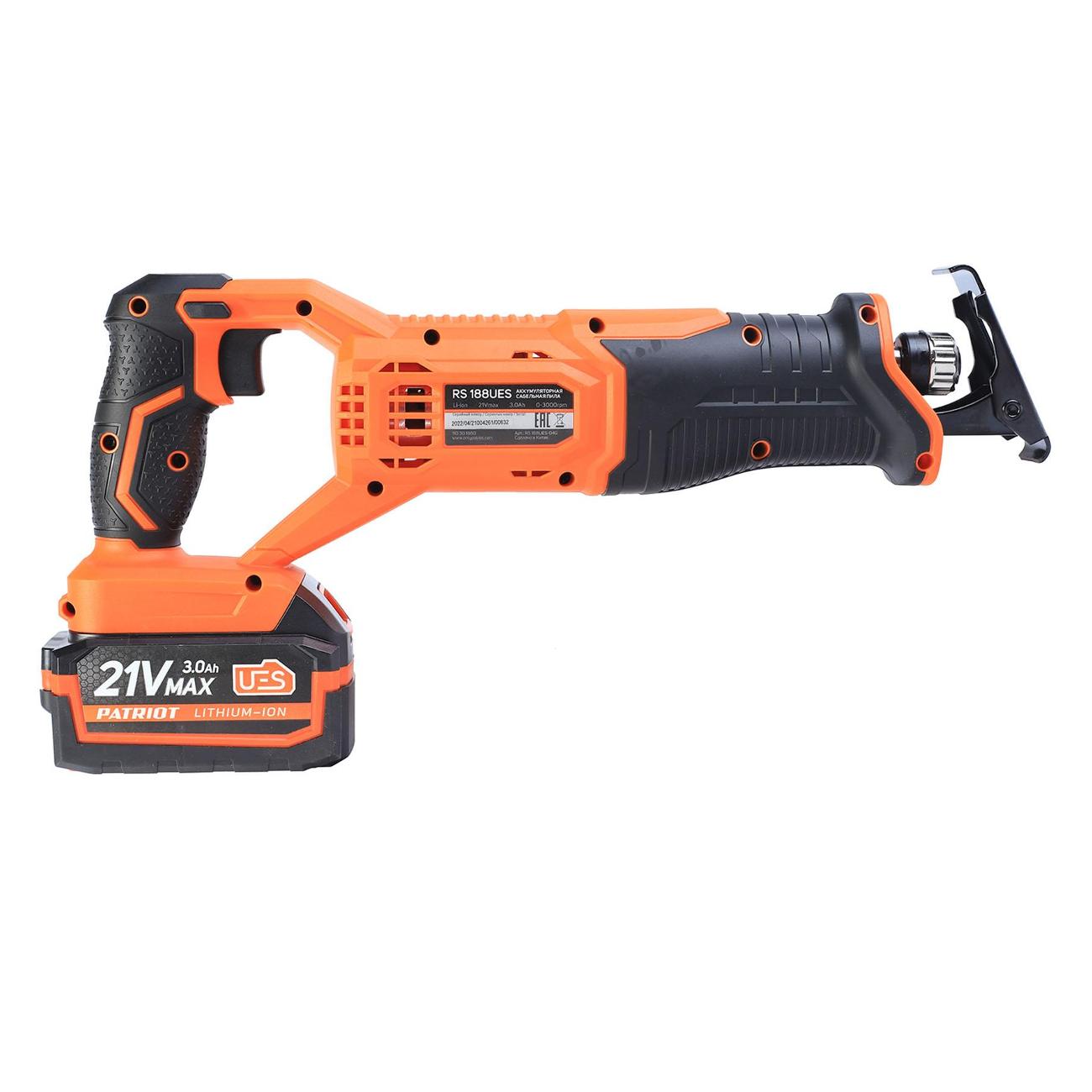 Пила сабельная аккумуляторная Patriot RS 188UES