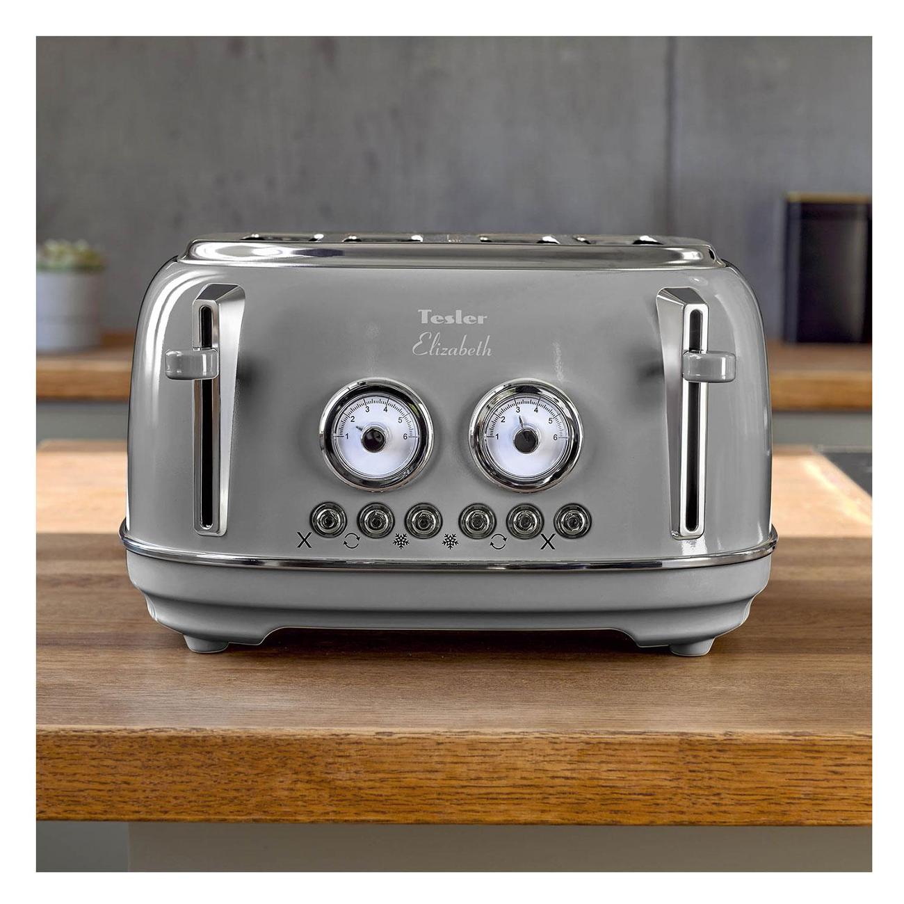 Тостер Tesler TT-445 серый