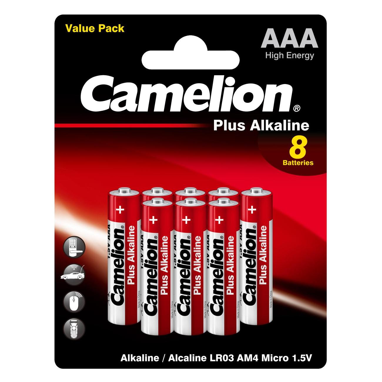 Батарея Camelion LR03-BP5+3