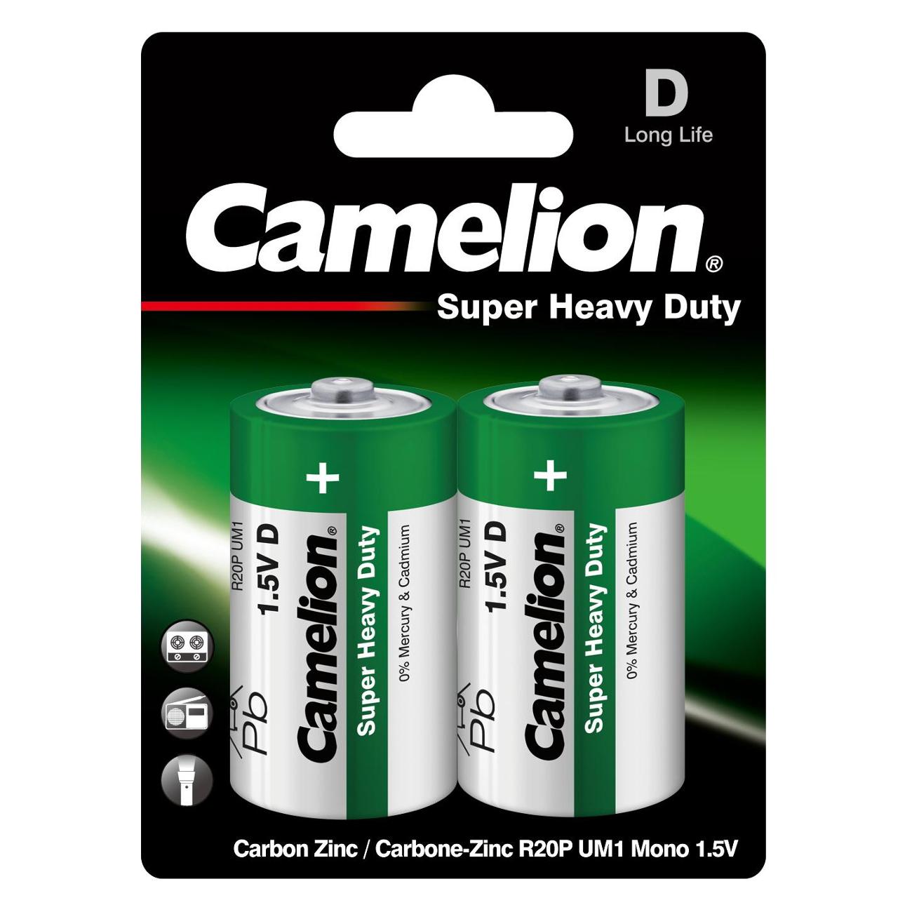Батарея Camelion R20P-BP2G