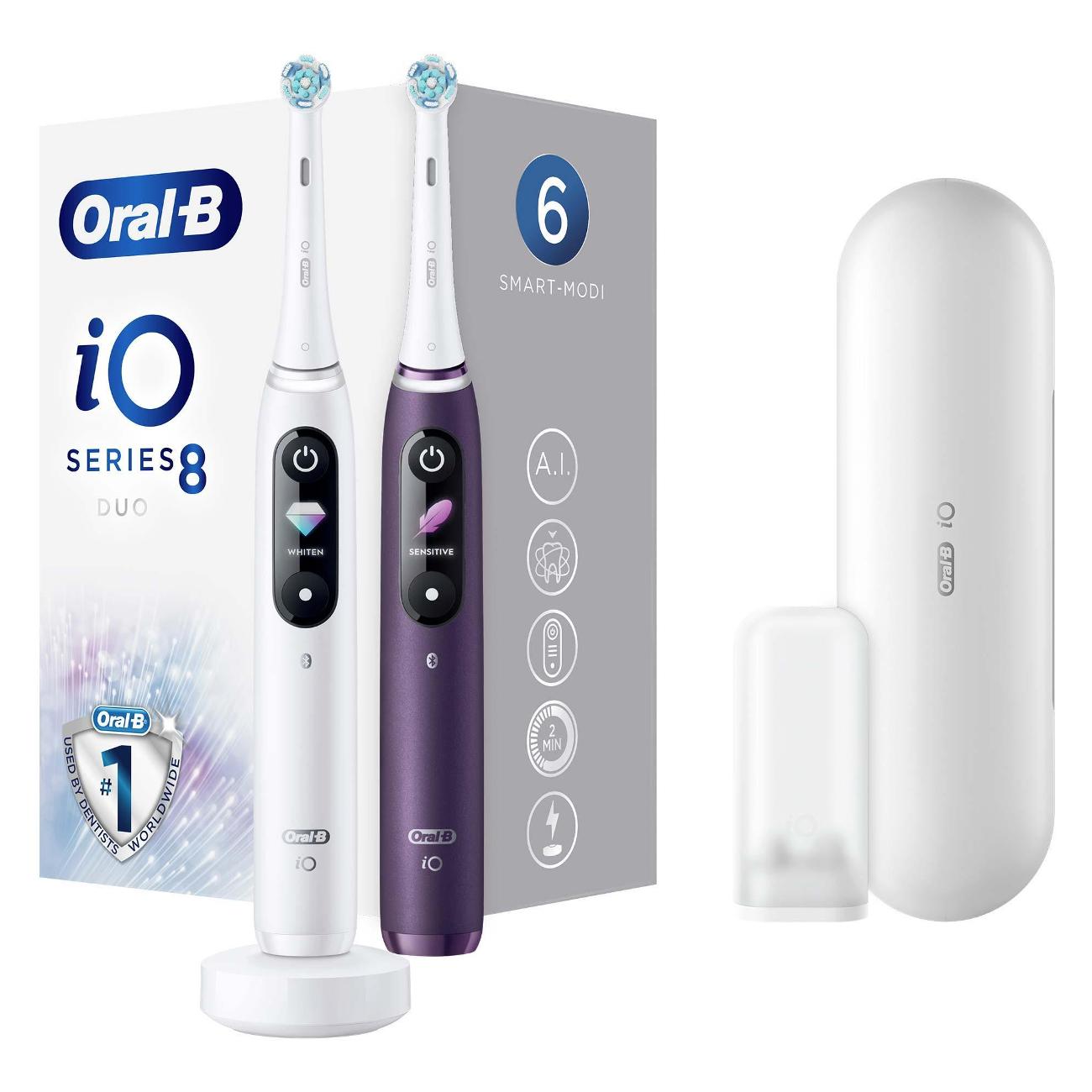 Электрическая зубная щетка Oral-B iO Series 8 Duo фото
