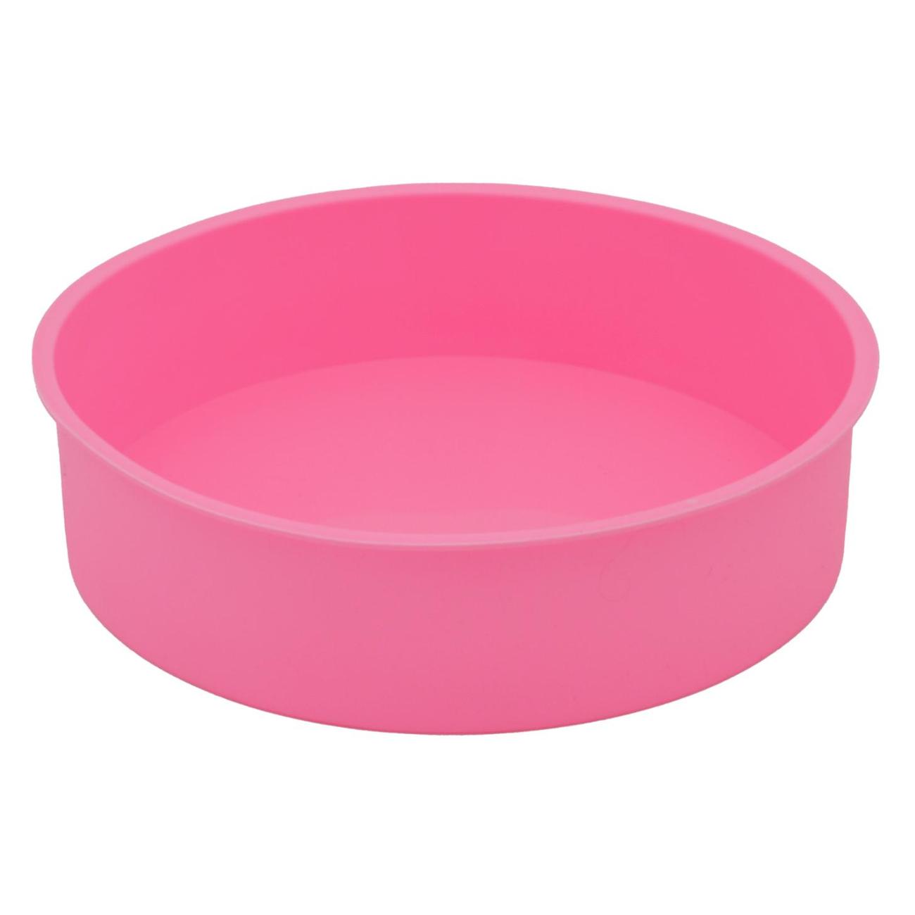 Форма для выпекания (силикон) нет бренда 96384 розовая