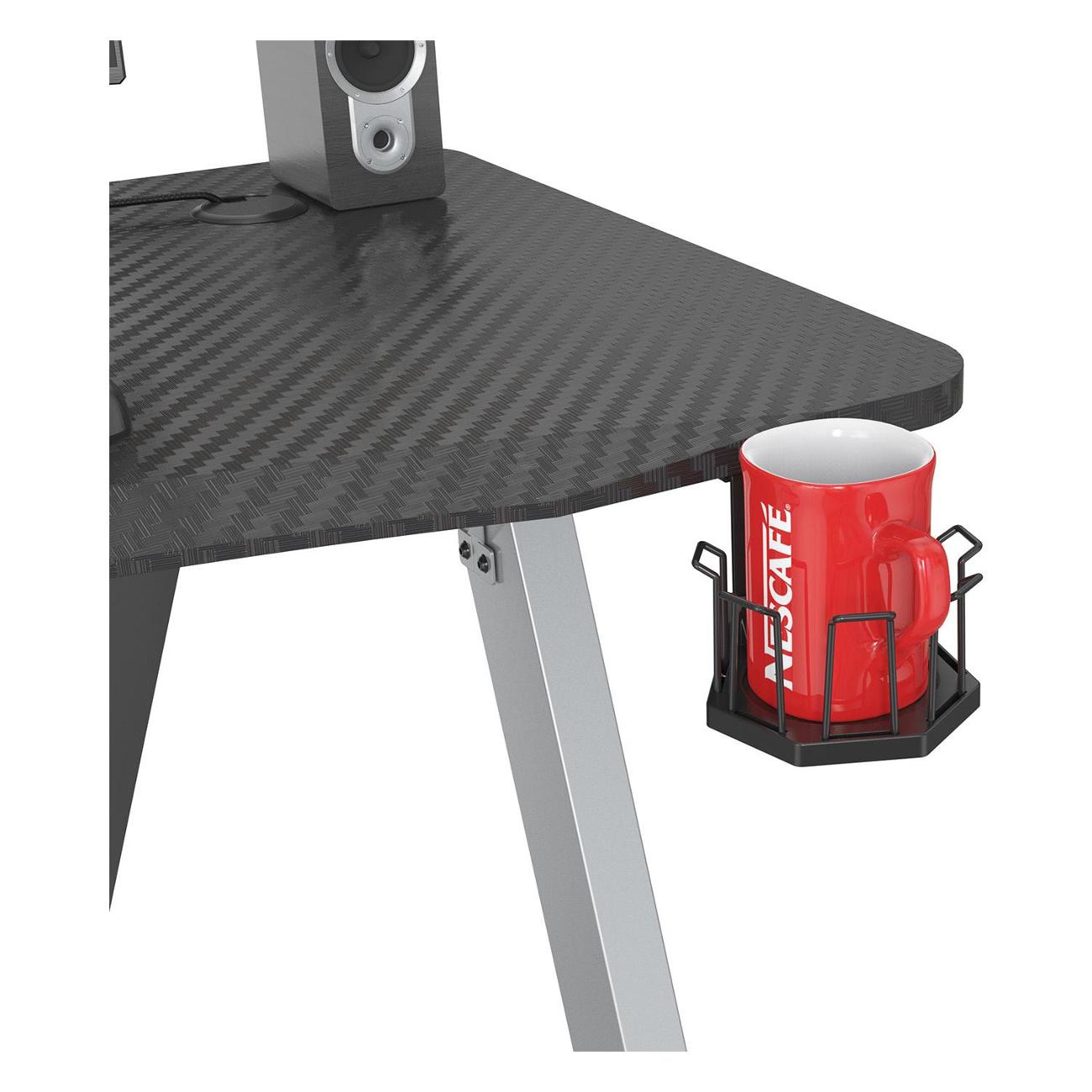 Стол компьютерный игровой Cactus CS-GTZ-SL-CARBON-RED